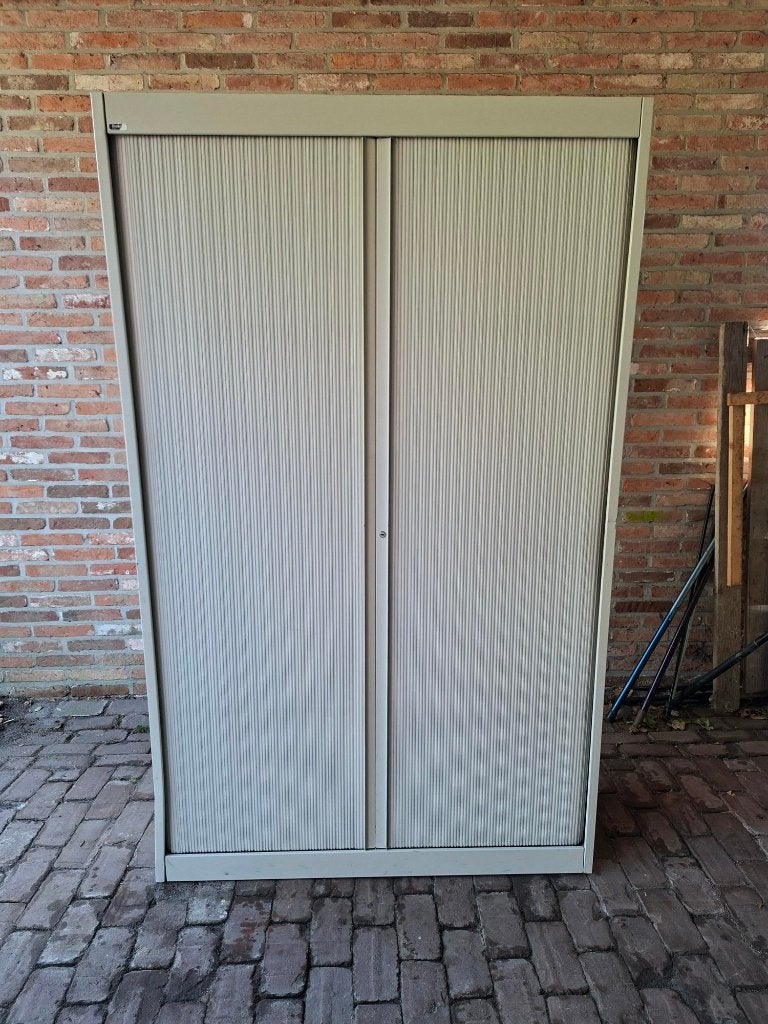 Goede metalen roldeurkast, metalen kast, dossierkast!, Huis en Inrichting, Kasten | Roldeurkasten en Archiefkasten, Ophalen, Gebruikt