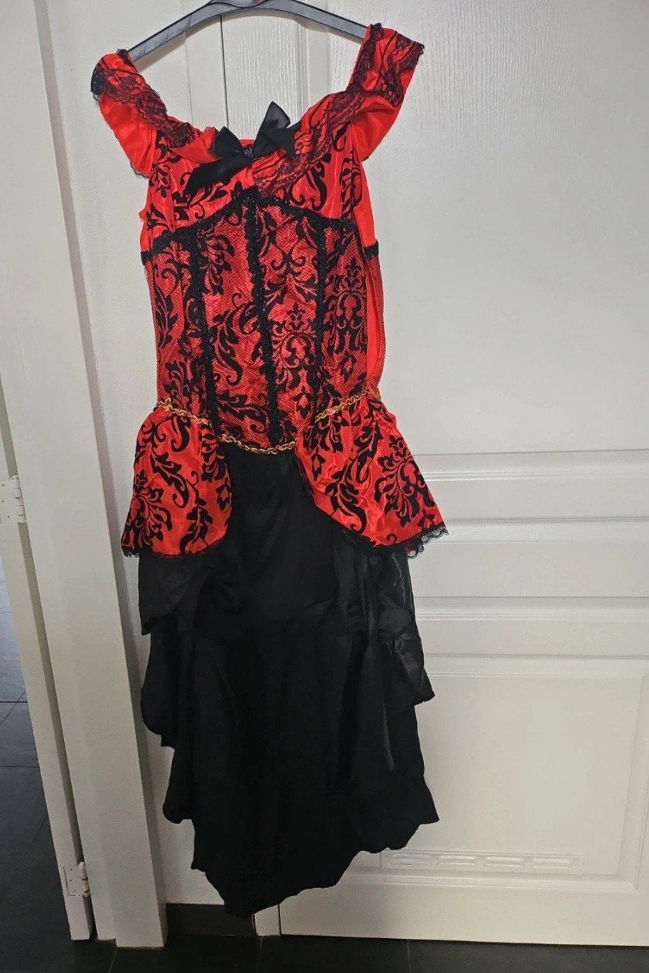 Burlesque jurk, Kleding | Dames, Carnaval, Maat 46/48 (XL) of groter, Ophalen of Verzenden, Zo goed als nieuw
