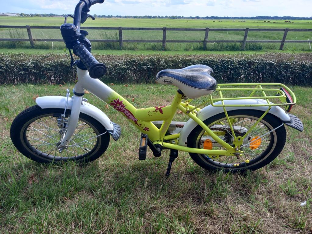 Meisjesfiets, Fietsen en Brommers, Ophalen, Gebruikt, 16 inch