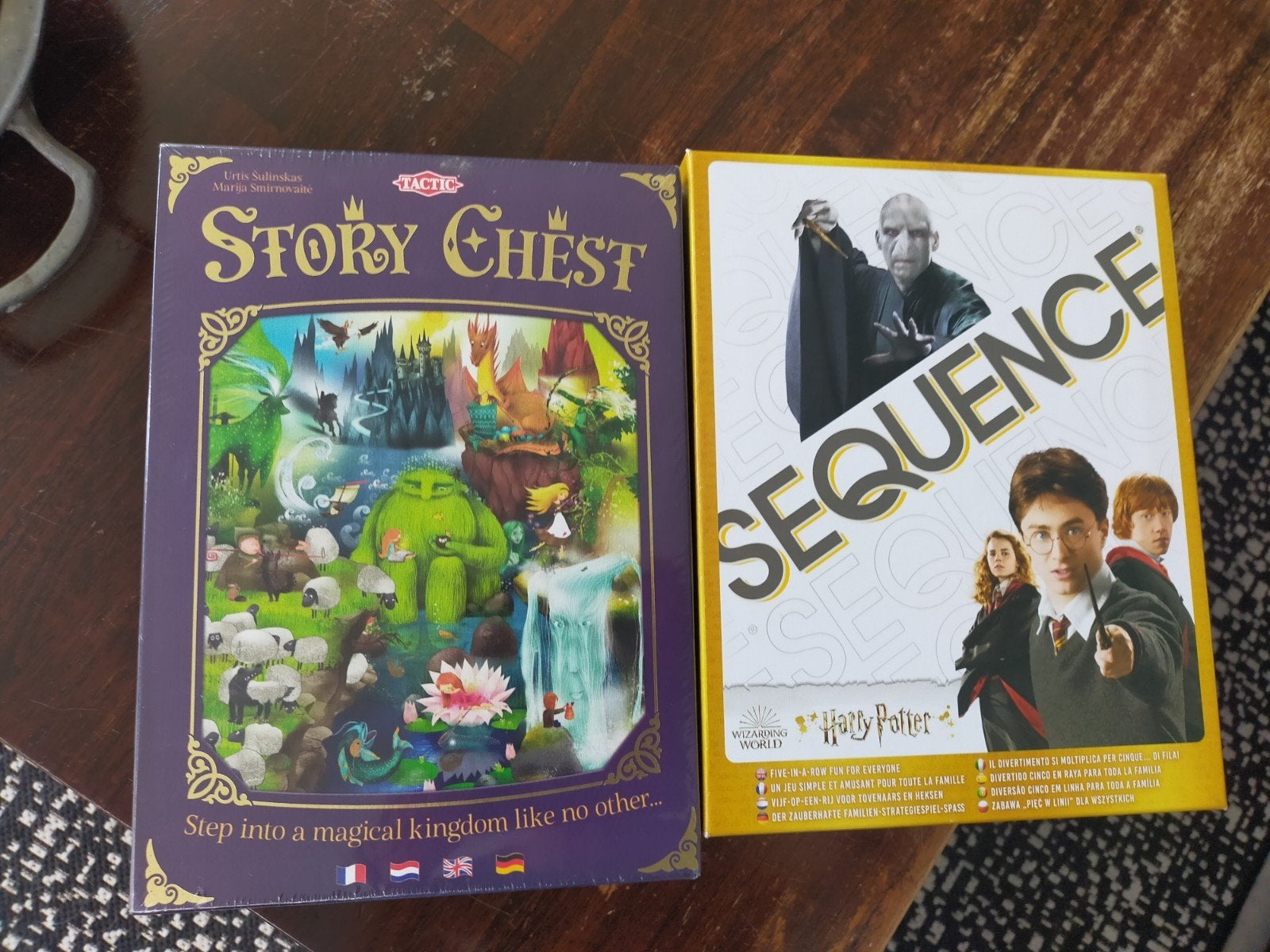 Story Chest & Harry Potter Sequence bordspellen, Een of twee spelers, Ophalen, Nieuw, Tactic, Goliath