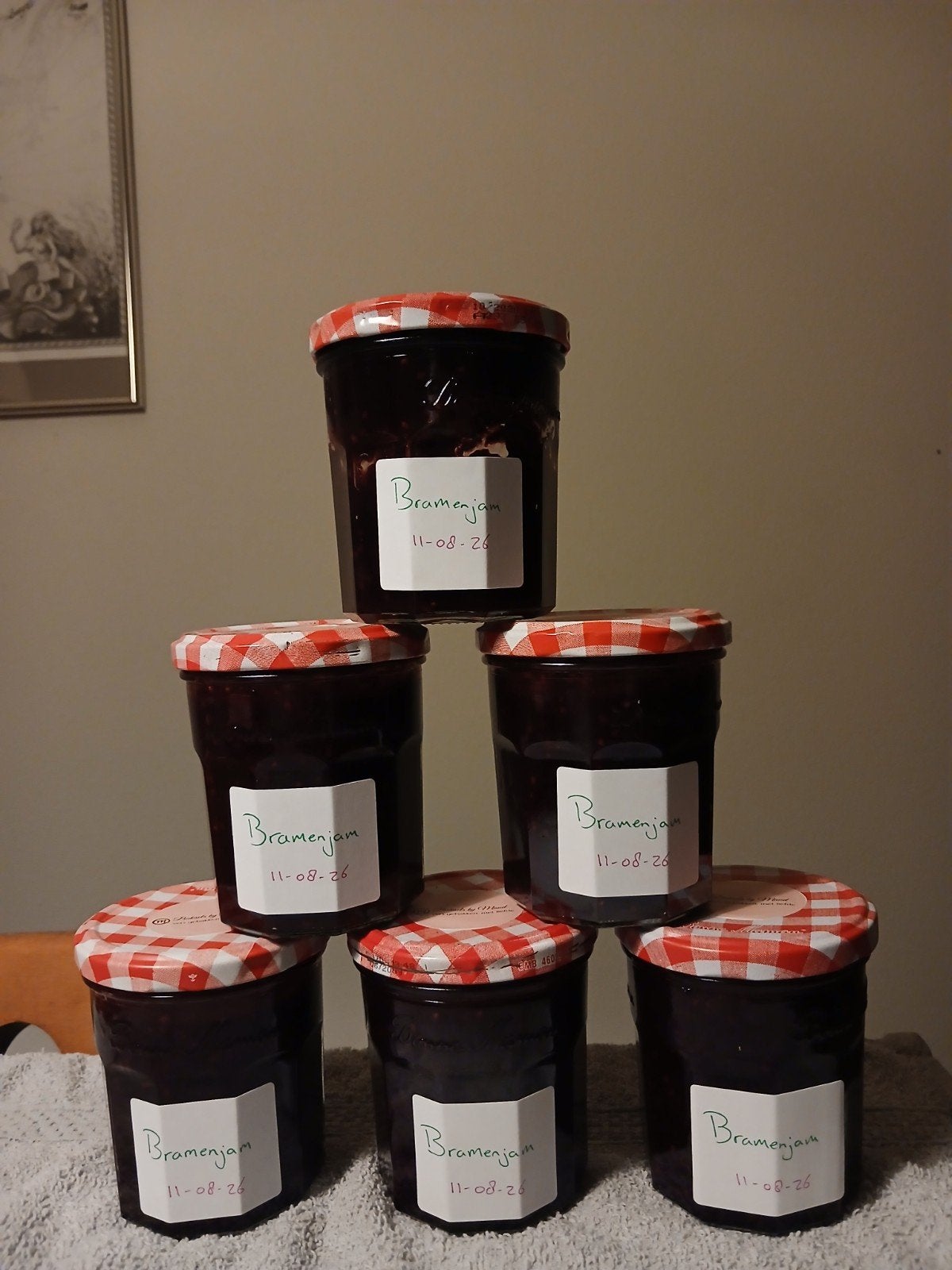 Bramenjam, Ophalen