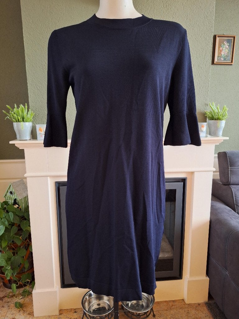 Cos prachtige kwaliteit blauw jurk jurkje S 36, COS, Zo goed als nieuw, Knielengte, Maat 36 (S)