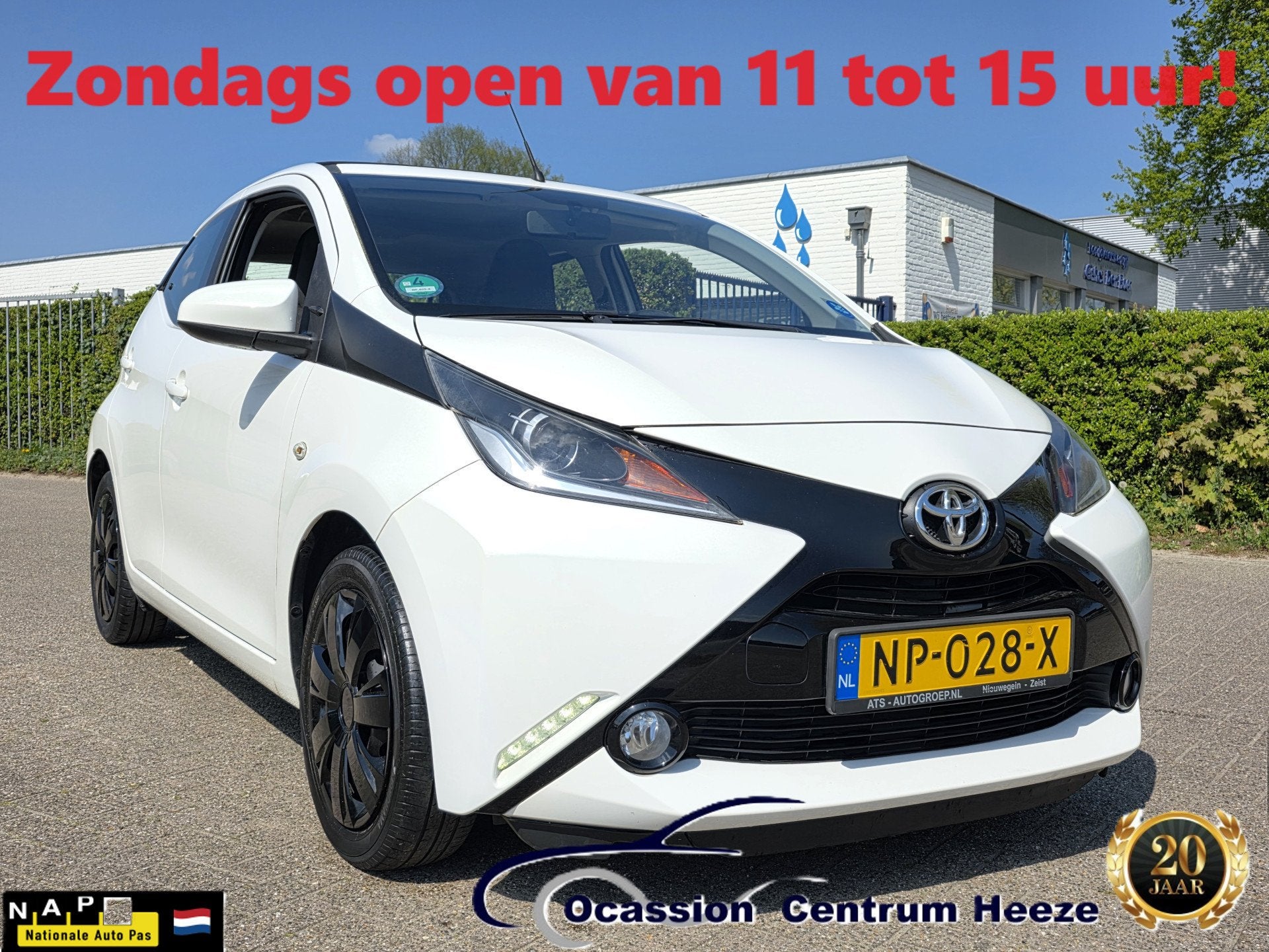 Toyota Aygo 1.0 VVT-i x-Wave CabrioTop! 1e Eig! Camera! Navi, Auto's, Toyota, Voorwielaandrijving, Stof, Gebruikt, Euro 6