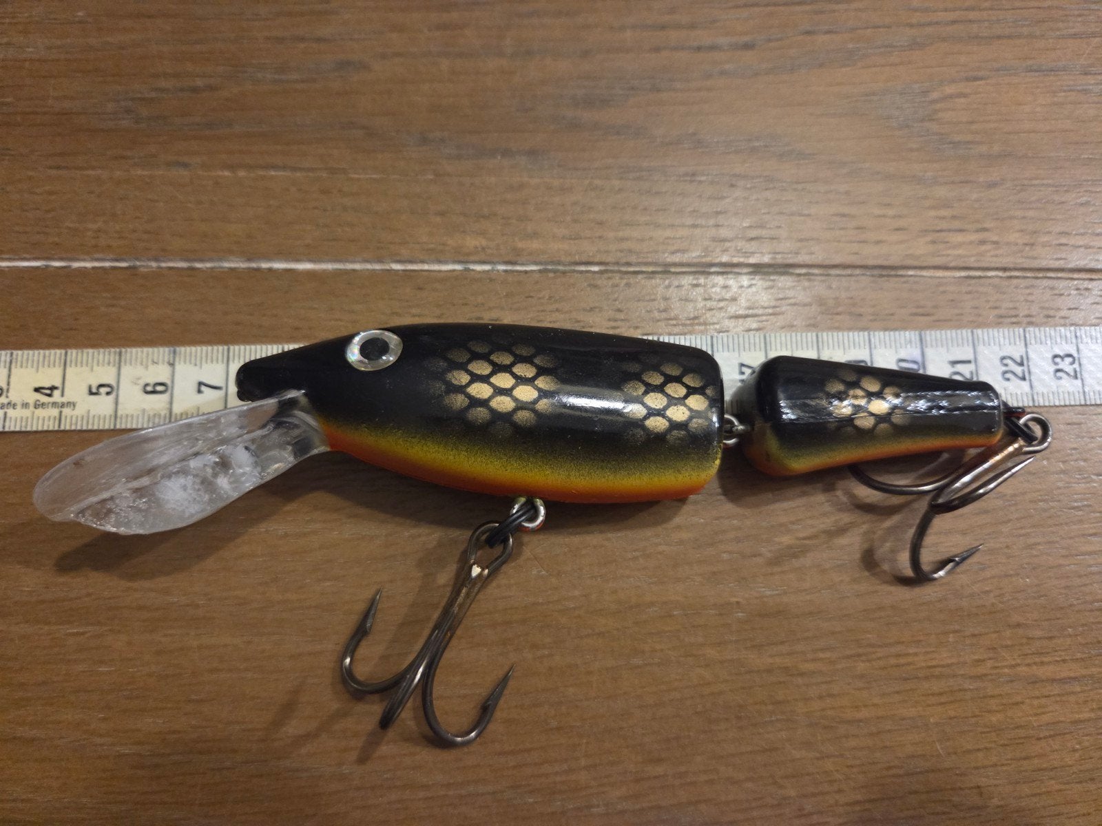 Musky Mania Jointed Lil Ernie Black Perch, Ophalen of Verzenden, Gebruikt, Overige typen