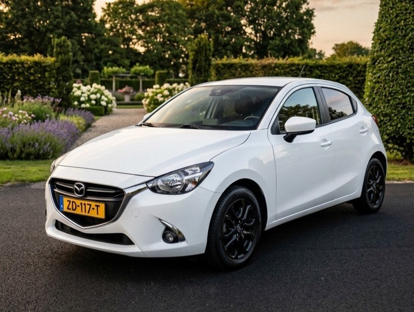 Mazda 2 1.5 Skyactiv-g Luxury 2019 Wit, Auto's, Voorwielaandrijving, 40 €/maand, Wit, Origineel Nederlands