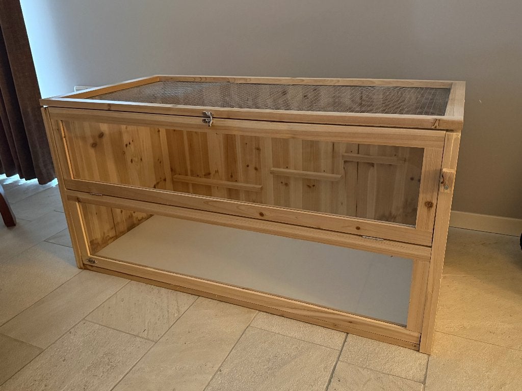 hamsterhok 100x50x50 cm + diverse toebehoren, Dieren en Toebehoren, Ophalen, Gebruikt, Knaagmateriaal