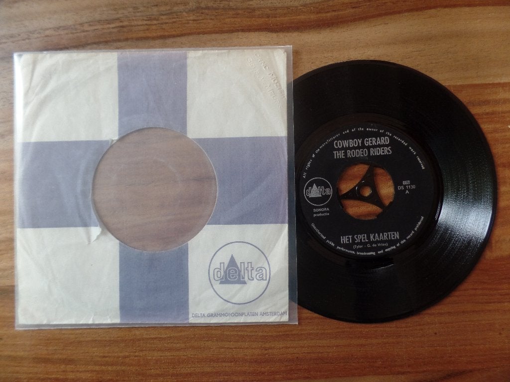 single  Cowboy Gerard - Het Spel Kaarten, Cd's en Dvd's, Ophalen of Verzenden, Gebruikt, 7 inch, Nederlandstalig
