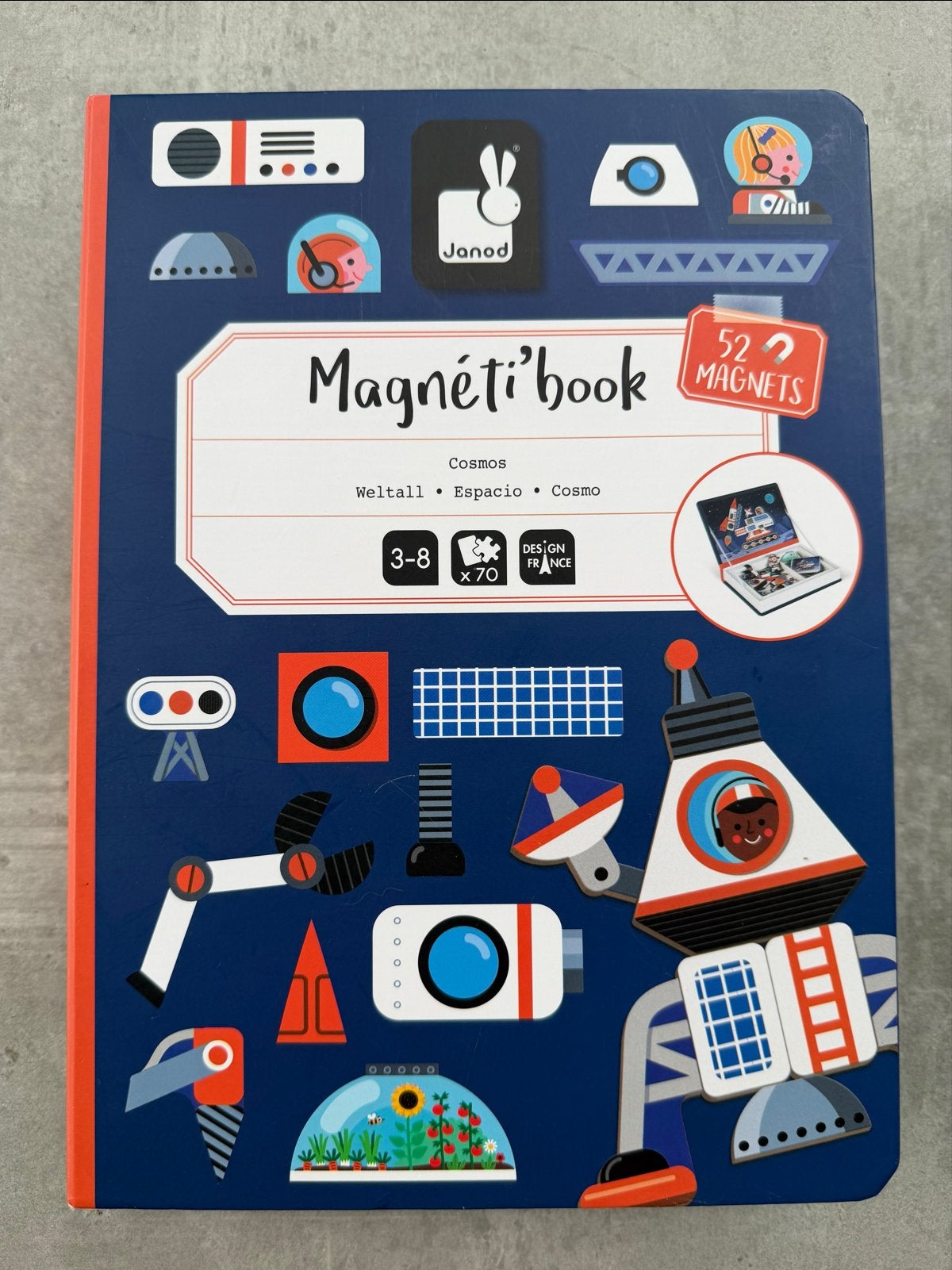Janod Magneti'book Cosmos - Magnetisch Boek, Ophalen of Verzenden, Zo goed als nieuw