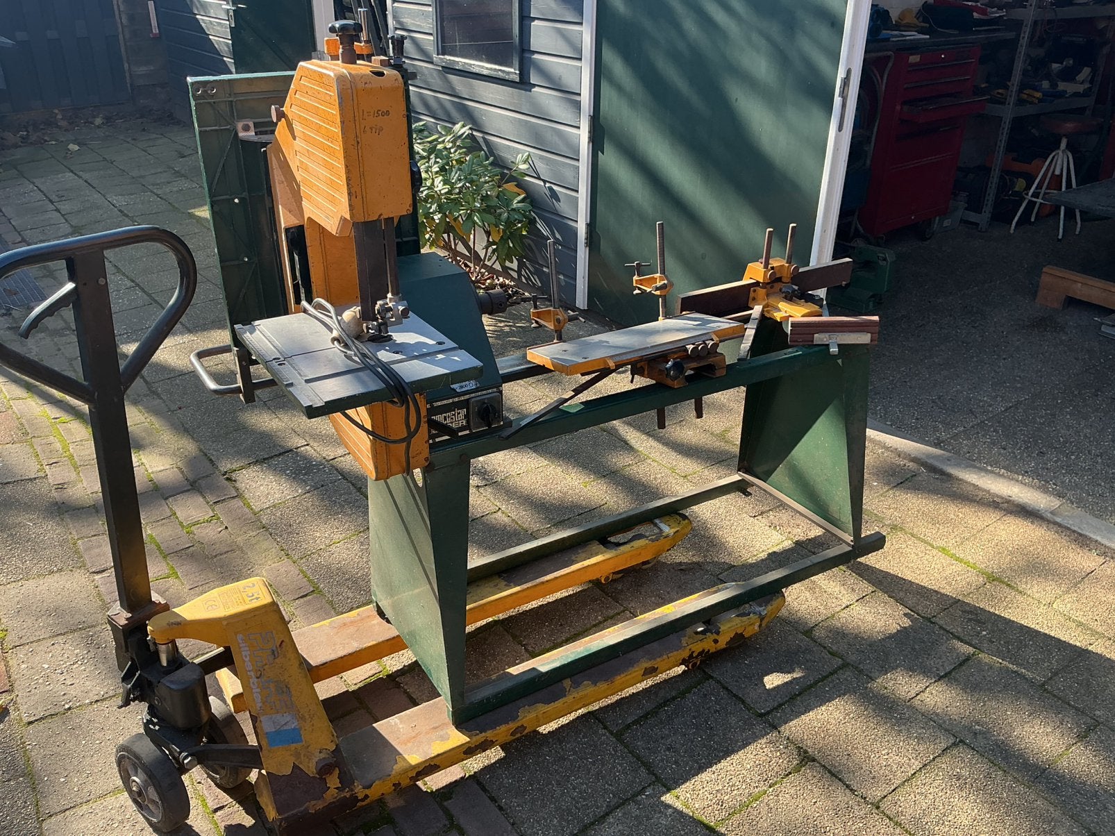 Hout zaagmachine  Emco star super, Ophalen, Gebruikt, 70 mm of meer, Overige typen
