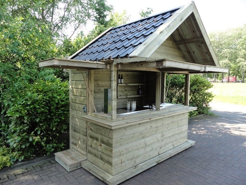Mooie nieuwe mobiele/verplaatsbare Tuinbar Buitenbar Bar, Tuin en Terras, Ophalen, Overige typen, Nieuw, Zonder ramen