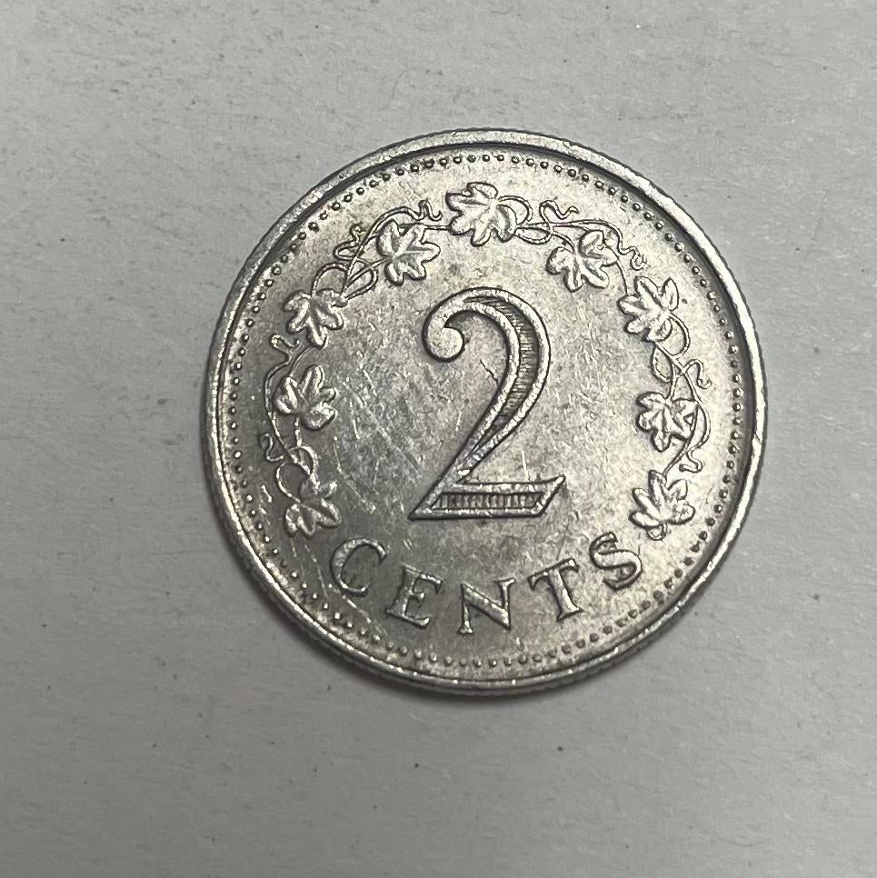 2 cent Malta 1977, Ophalen of Verzenden, Overige landen