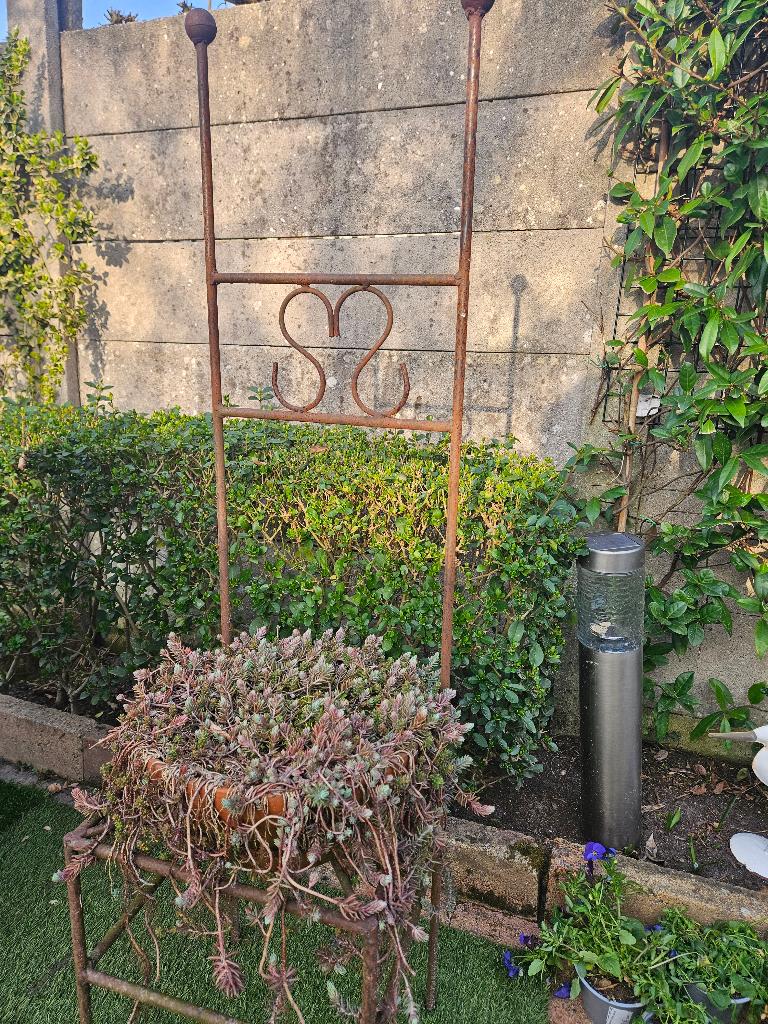 ijzer tuin decoratie, Ophalen of Verzenden, Gebruikt