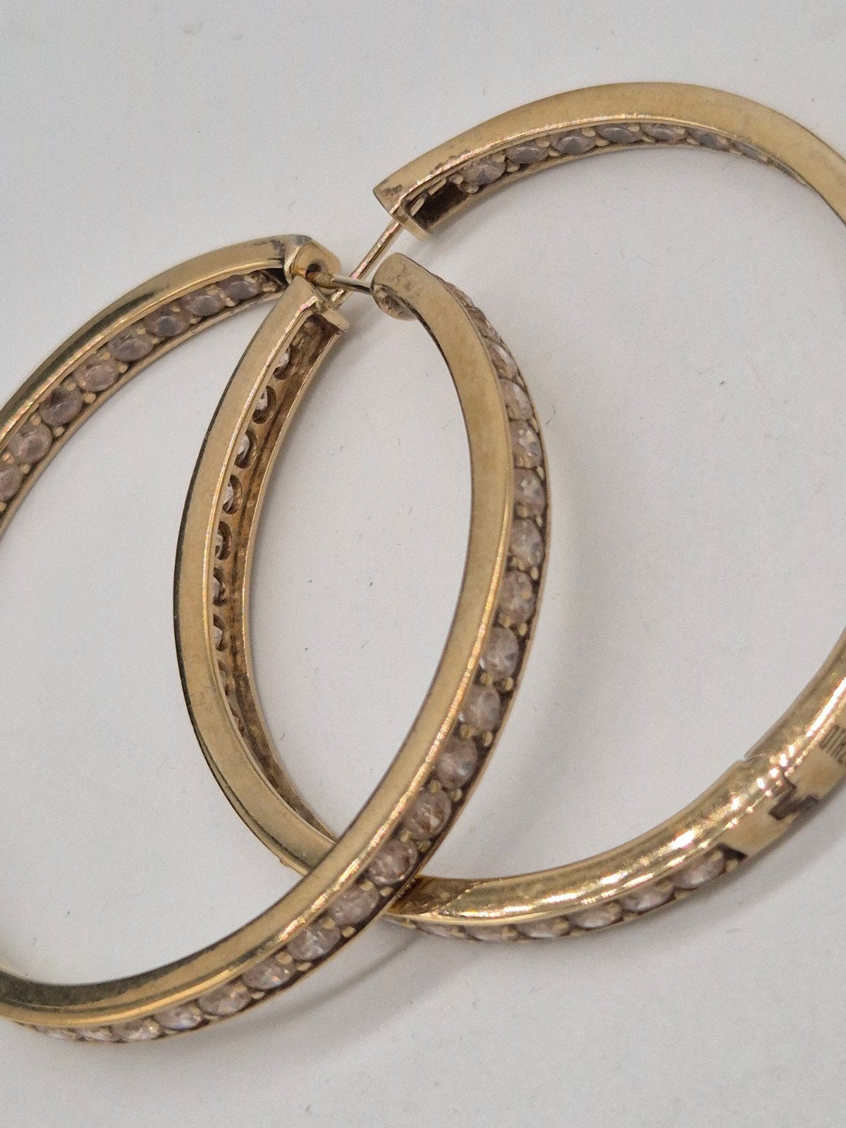 Mooie zilveren 925 vergulde OTAZU oorbellen, Verzenden, Gebruikt, Goud, Zilver