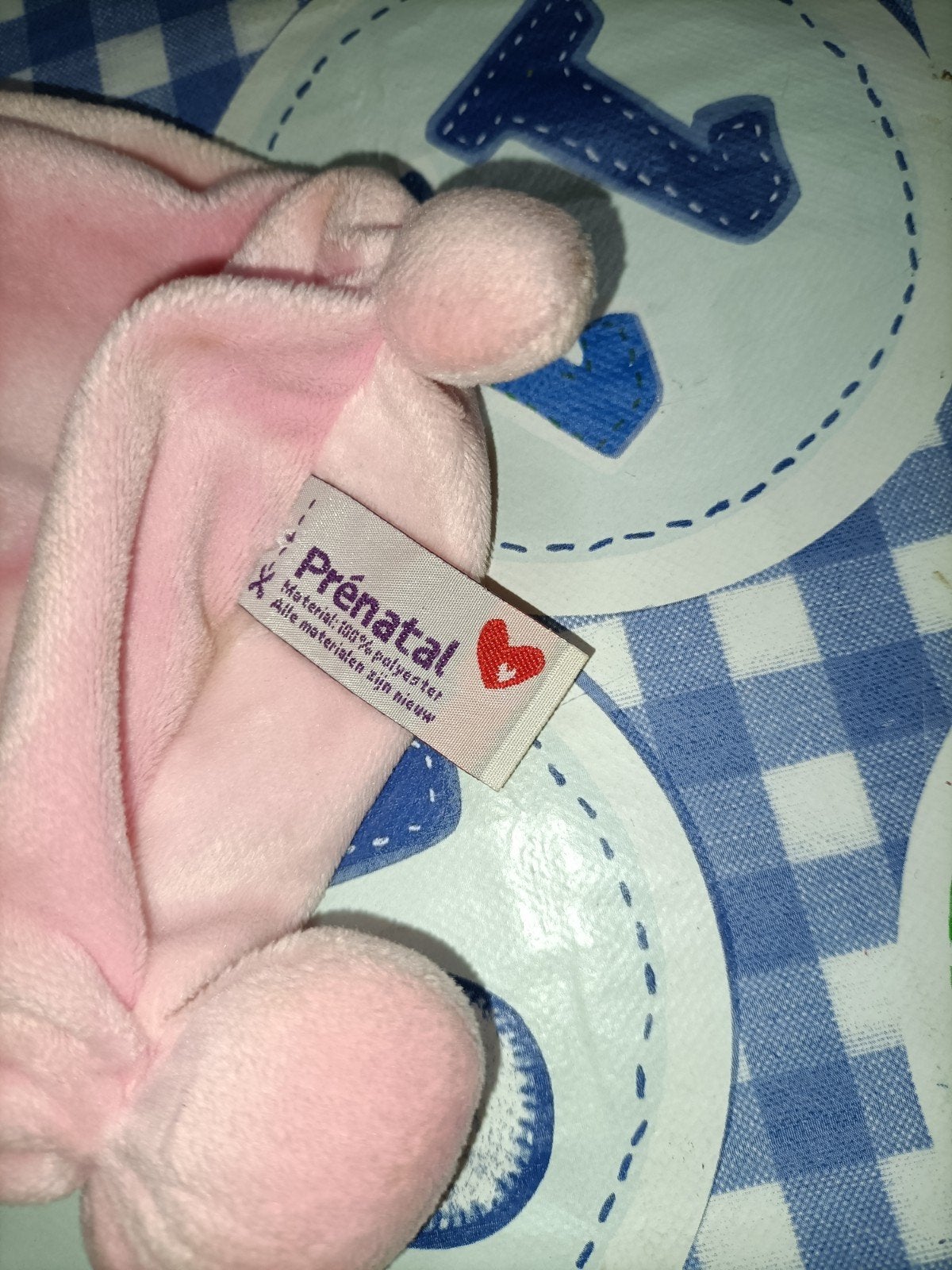 Prenetal roze knuffeldoekje tutpopje spookje, Kinderen en Baby's, Ophalen of Verzenden, Zo goed als nieuw, Overige typen