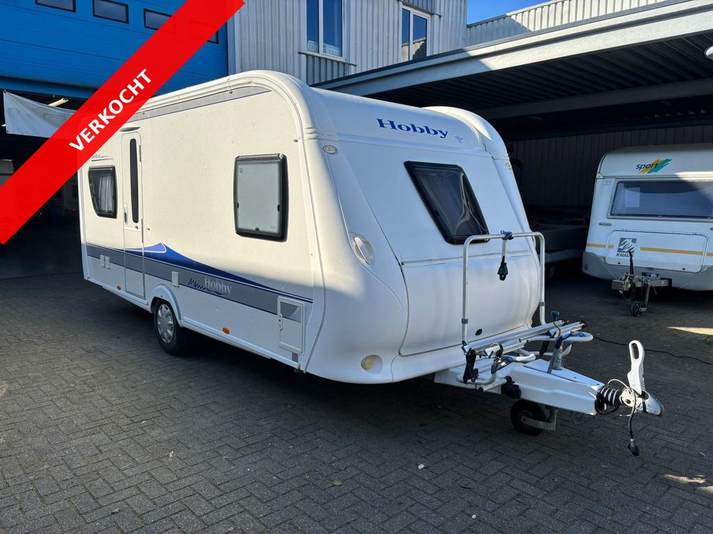 Hobby 495 ufe excellent VERKOCHT (bj 2010), Caravans en Kamperen, Caravans, Hobby, 6 tot 7 meter, Tot en met 4, Schokbreker