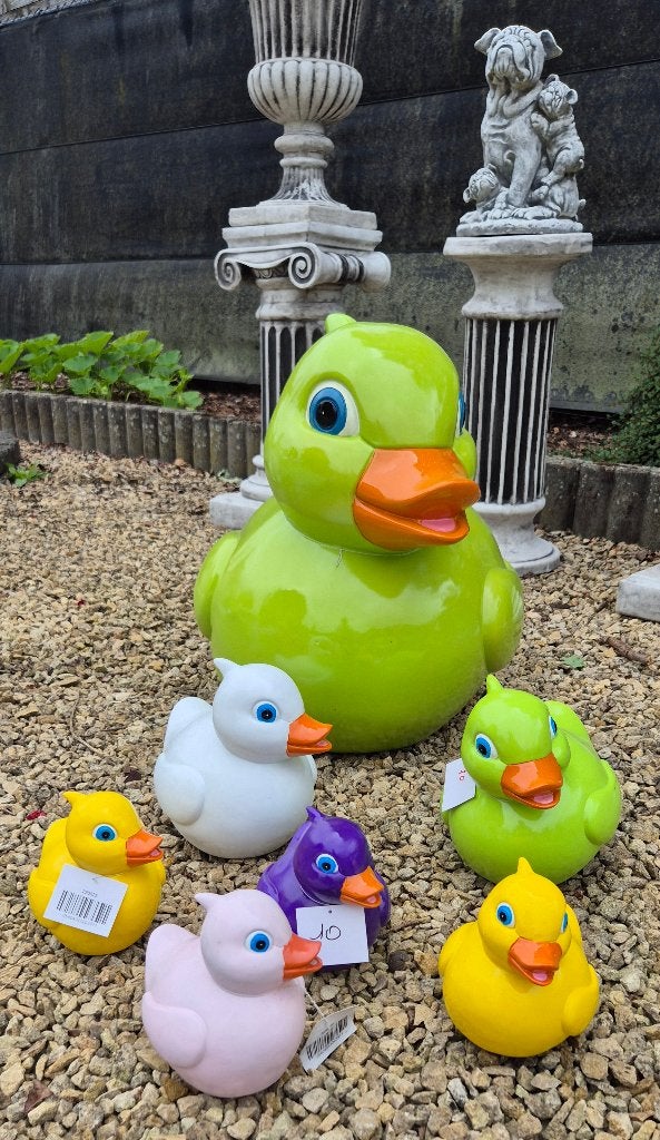 BadEenden, polyester, Tuin en Terras, Tuinbeelden, Ophalen of Verzenden, Nieuw, Kunststof, Dierenbeeld