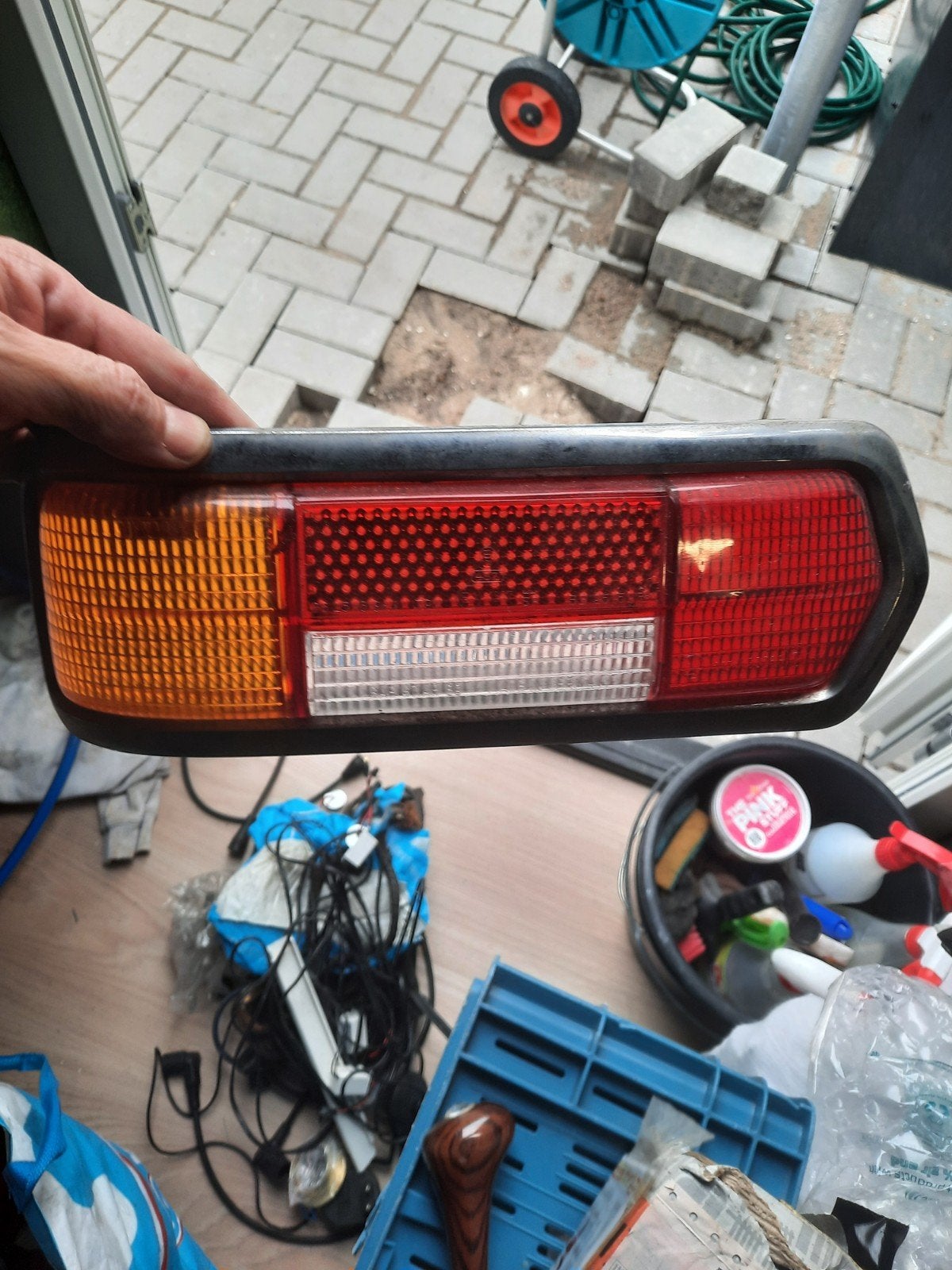 achter glas plus crome rand, Ophalen of Verzenden