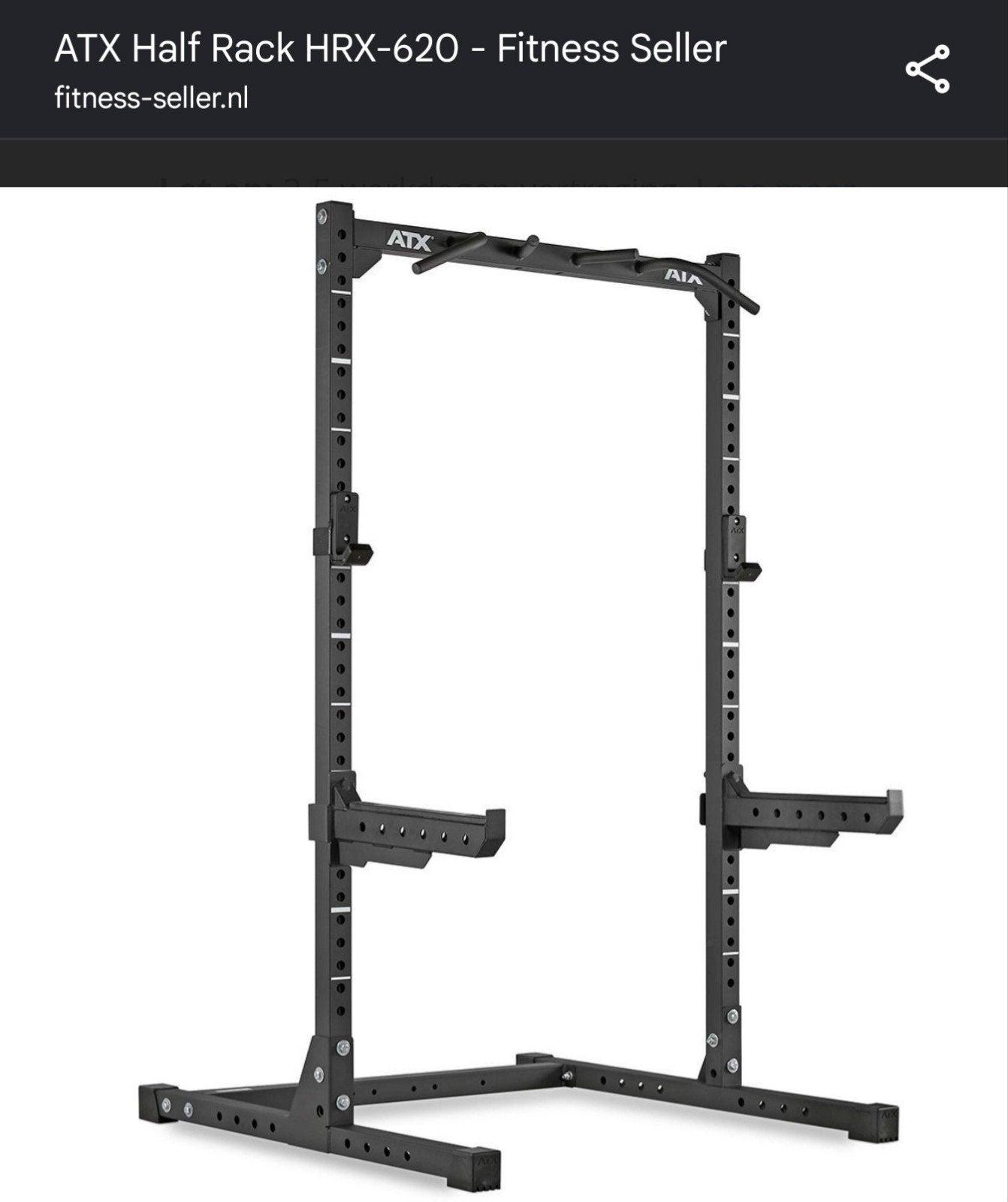 ATX Half Rack HRX-620 - ZONDER spotter arms met 4x j-hooks, Ophalen, Gebruikt, Krachtstation, Metaal