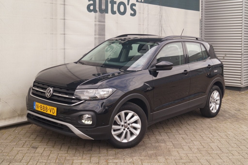 Volkswagen T-Cross 1.0 TSI Life -NAVI-PDC-AIRCO-DAB-CARPLAY-, Dealer onderhouden, Gebruikt, Euro 6, 95 pk