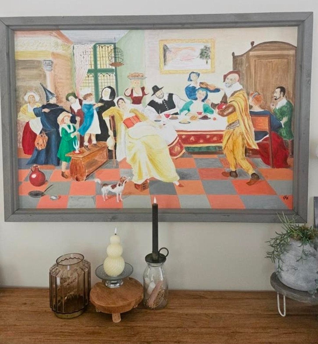 Schilderij  oude meesters stijl., Ophalen