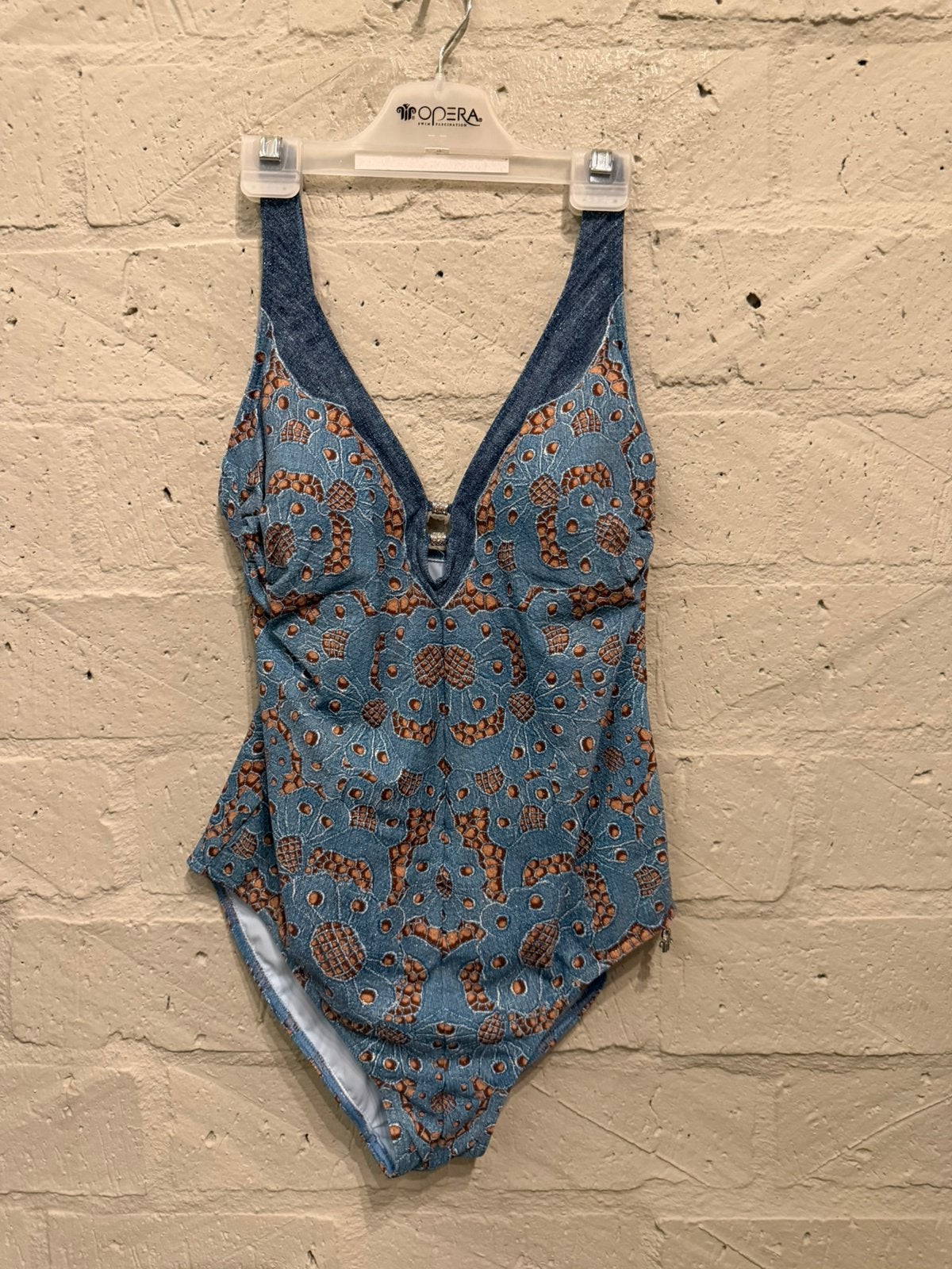 Opera badpak 40B/ 80B NIEUW!! Nu €55, Kleding | Dames, Badmode en Zwemkleding, Ophalen of Verzenden, Nieuw, Blauw, Badpak