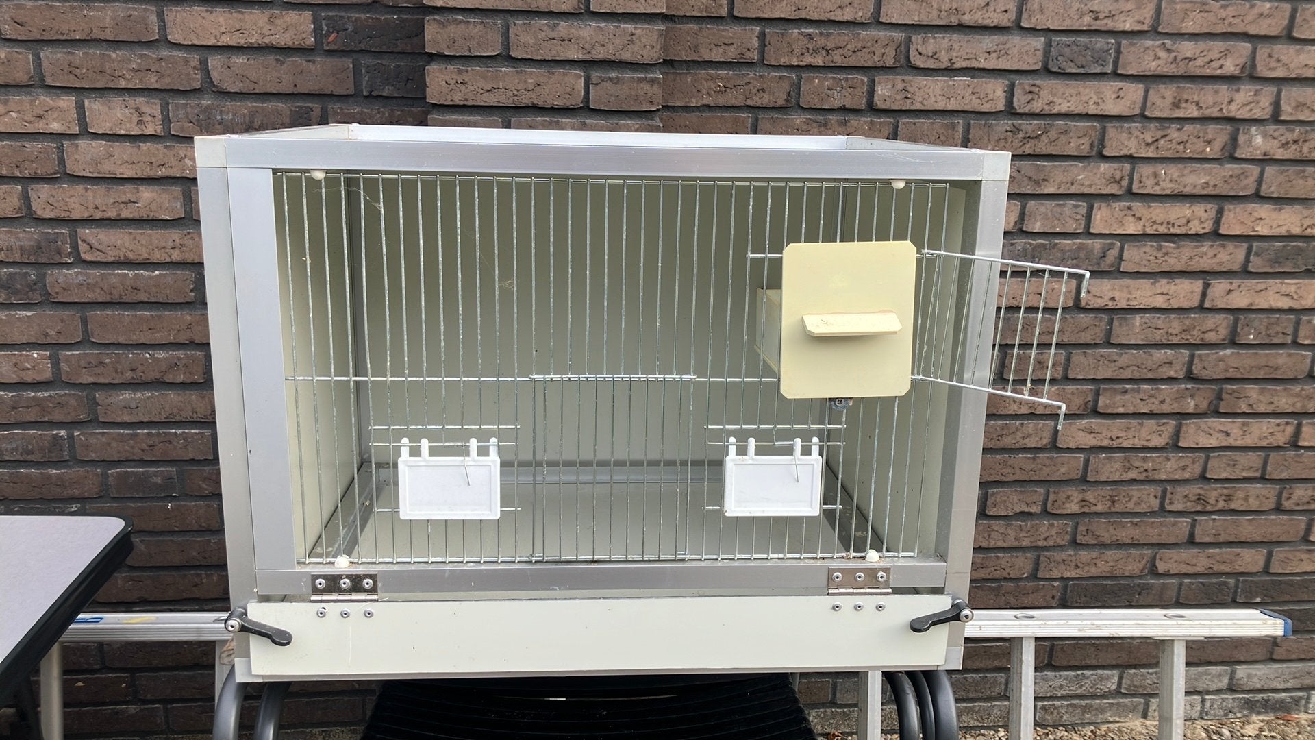 Broedkooi, Dieren en Toebehoren, Vogels | Hokken en Kooien, Zo goed als nieuw, Broedkooi of Kweekkooi, Aluminium, Ophalen