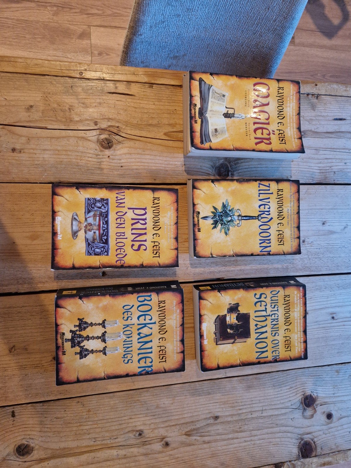 Complete 5-delige boekenserie De Sage van de Oorlog van de G, Boeken, Ophalen, Gelezen, Raymond E. Feist