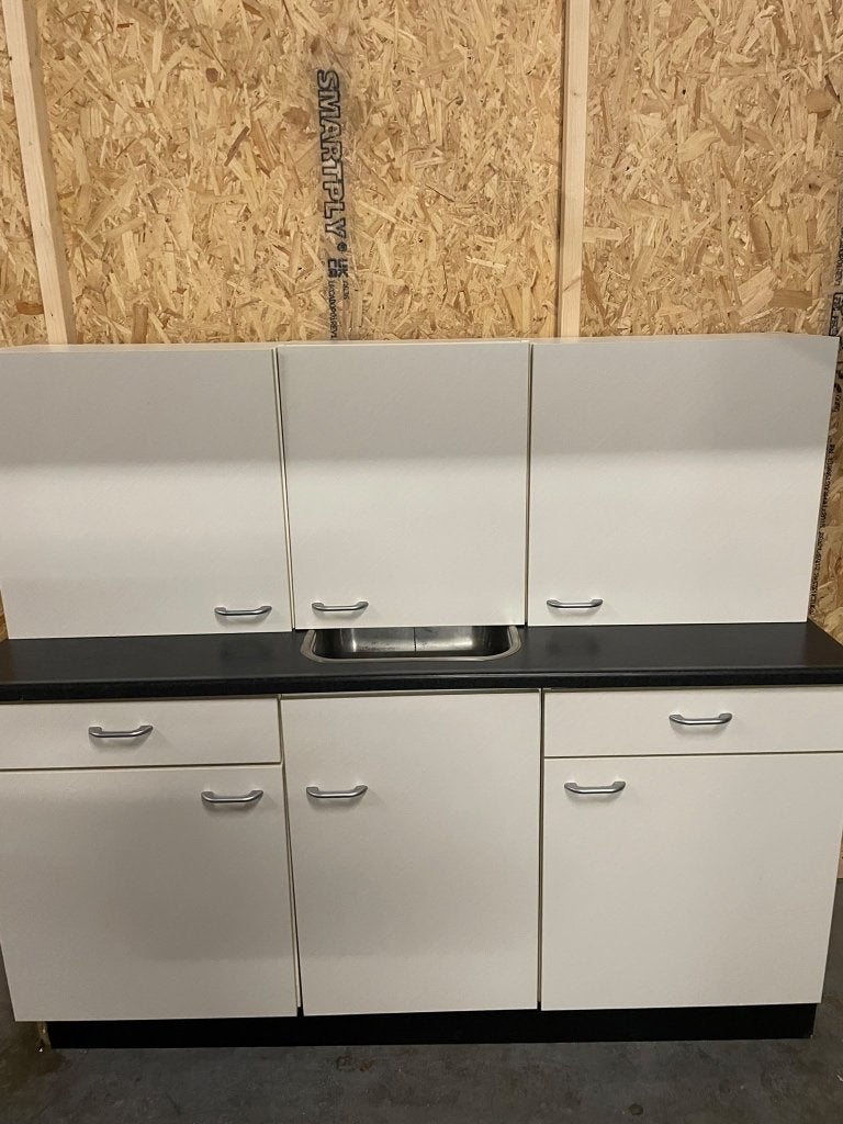 Keuken 170cm, Ophalen, Gebruikt, Wit, Enkelwandige keuken