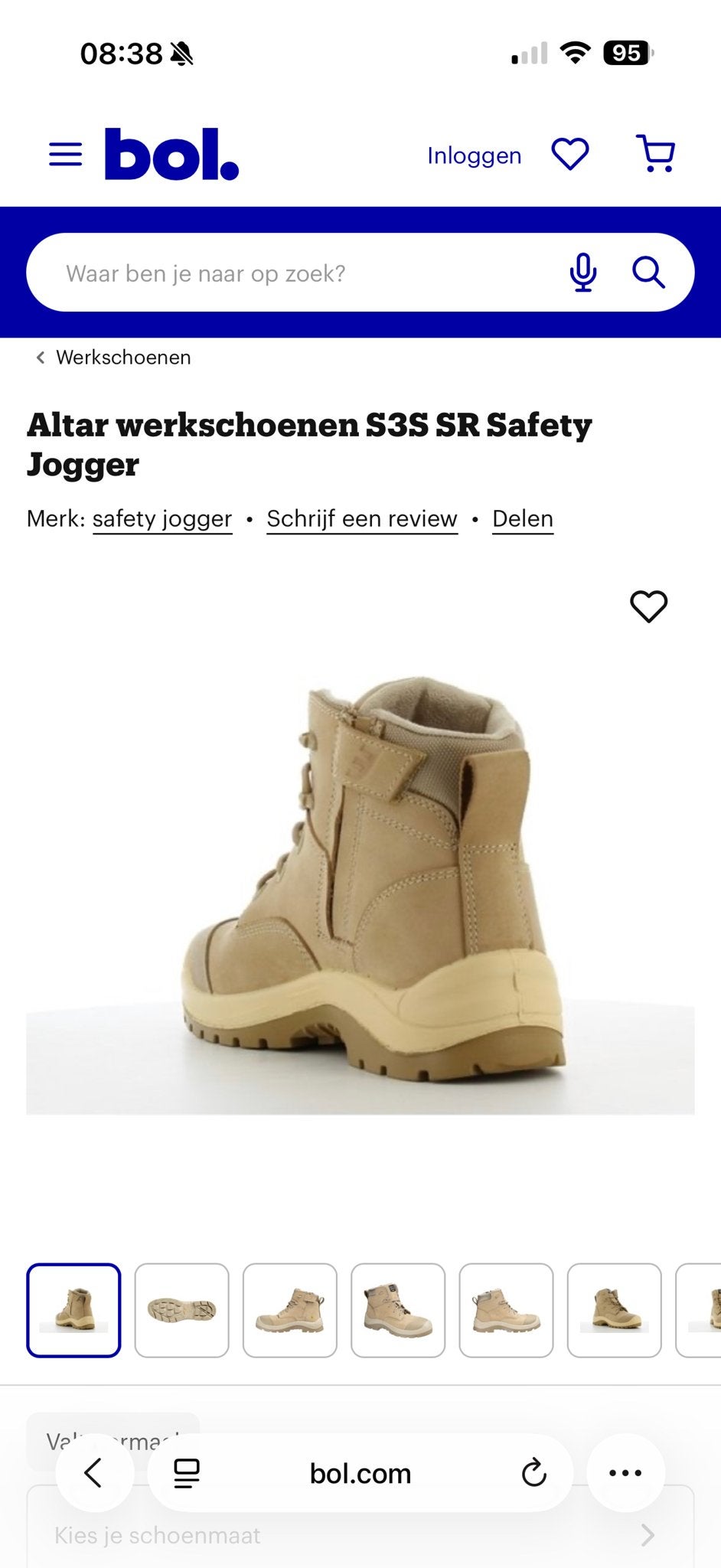 Altar S3S SR Safety Jogger Werkschoenen Maat 42, Ophalen of Verzenden, Zo goed als nieuw, Zwart, Werkschoenen