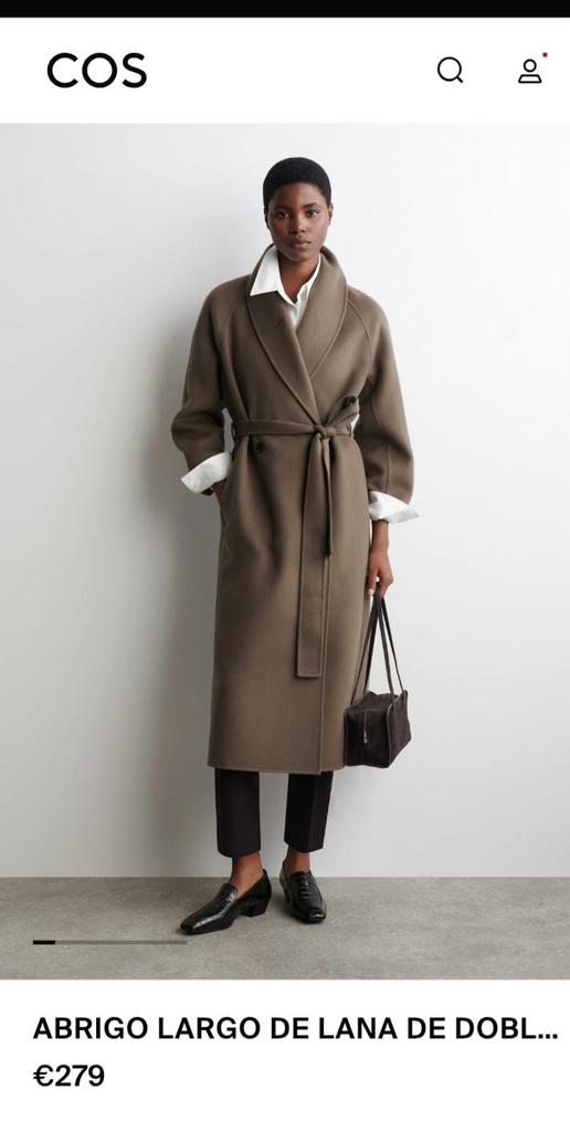 Long wool coat, brand new with tags., Kleding | Dames, Jassen | Winter, Ophalen of Verzenden, Nieuw, Maat 36 (S), Bruin