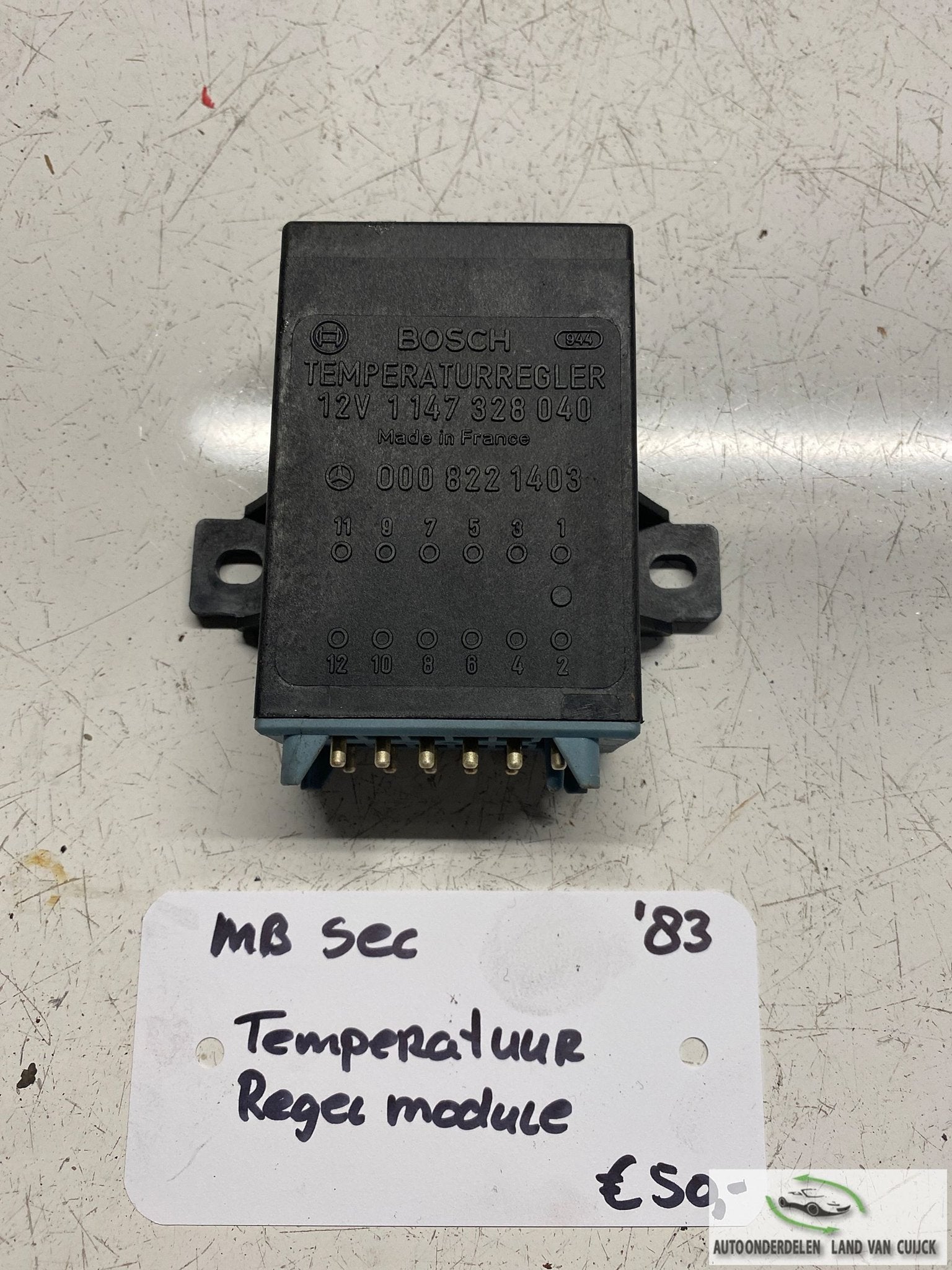 Mercedes W126 SEC 1983 Temperatuur Module 000 822 1403, Gebruikt, -, -, Ophalen of Verzenden