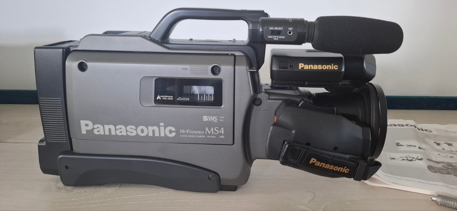 Panasonic S-VHS MS4 Camcorder - Vintage Videocamera, Ophalen of Verzenden, VHS of SVHS, Camera