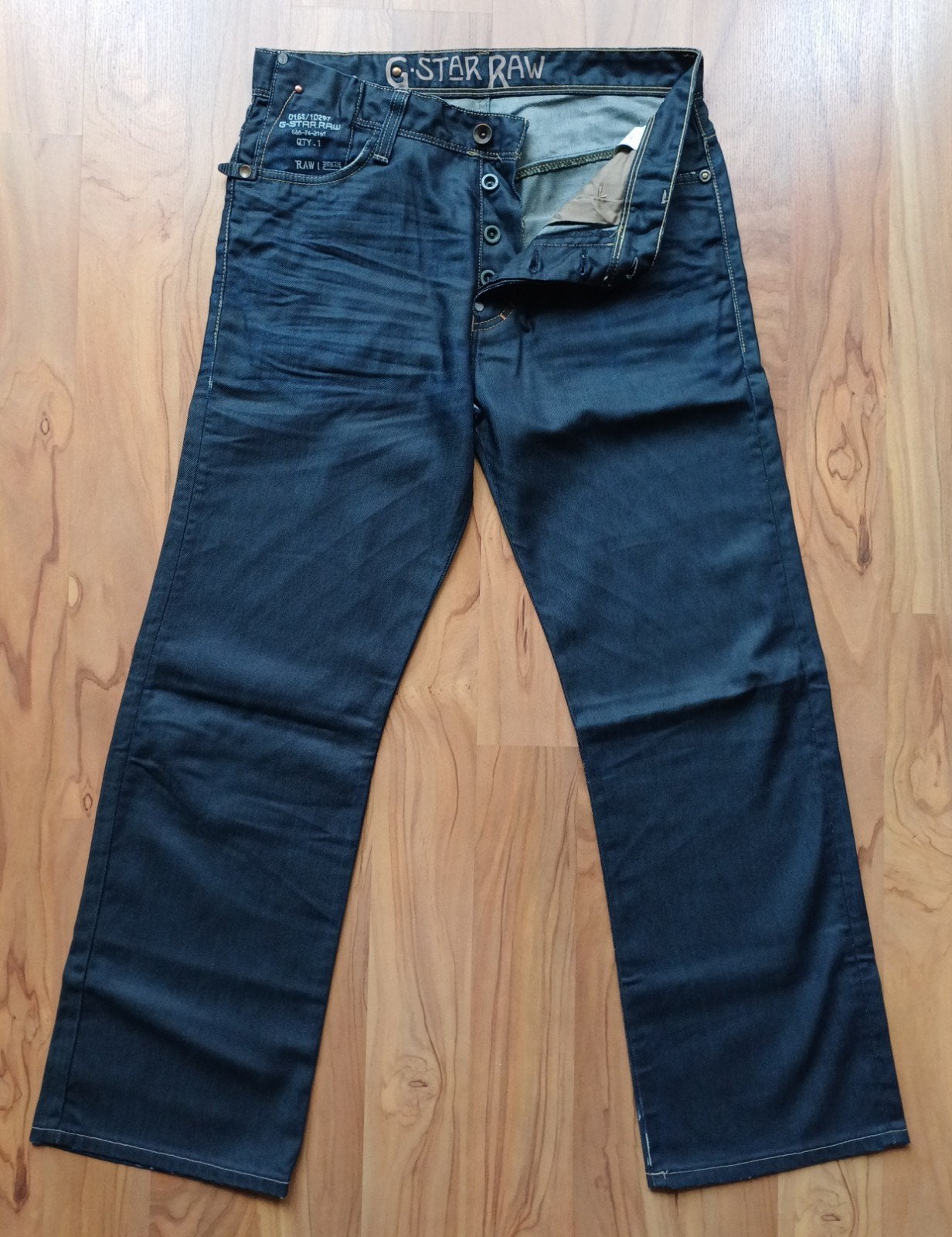 Vintage G-Star Raw Jeans - Donkerblauw/zwart - Maat W33 L30, Ophalen, G-Star Raw, Zwart, W33 - W34 (confectie 48/50)