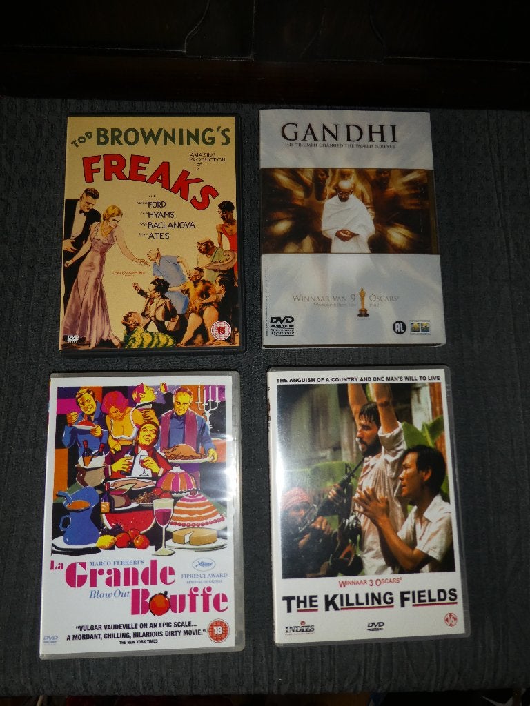 Veel sixties dvd’s Films klassiek Freaks Gandhi Deel 6, 1960 tot 1980, Alle leeftijden, Overige genres, Ophalen of Verzenden