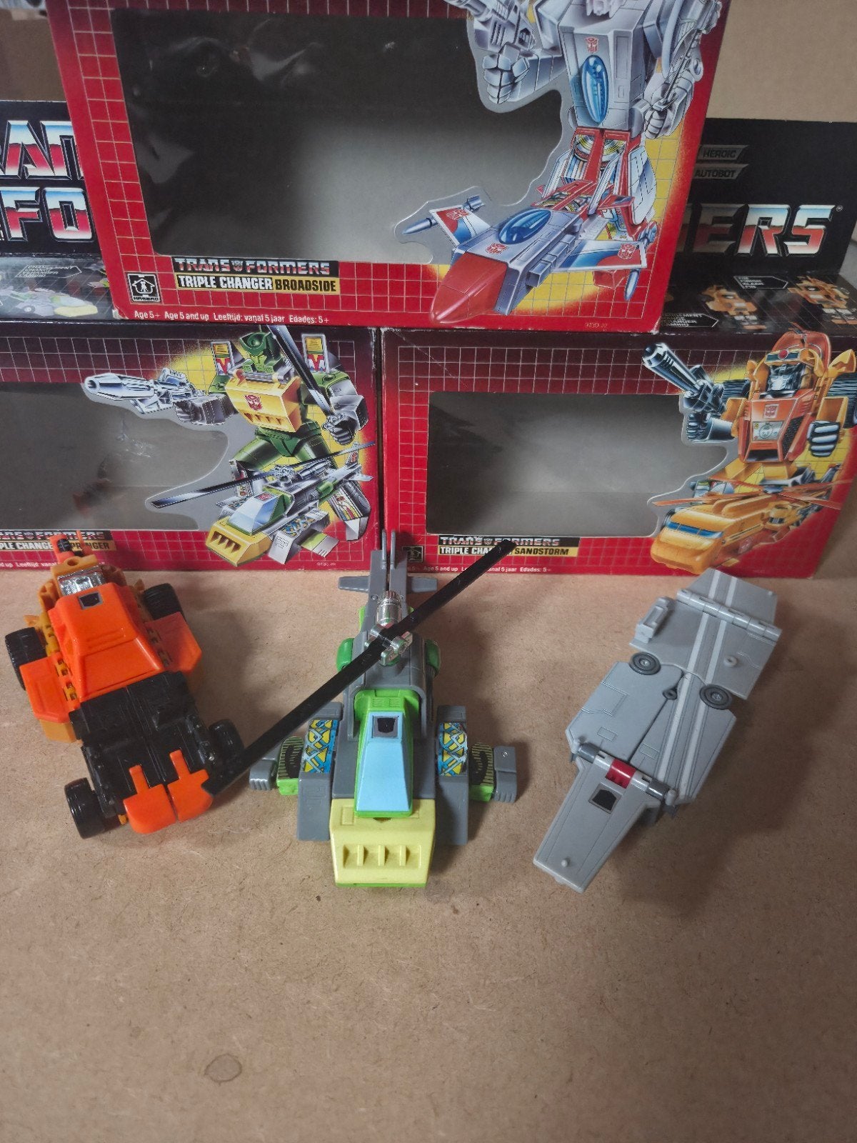 transformers triplechangers, Verzamelen, Overige generaties, Ophalen of Verzenden, Zo goed als nieuw, Autobots