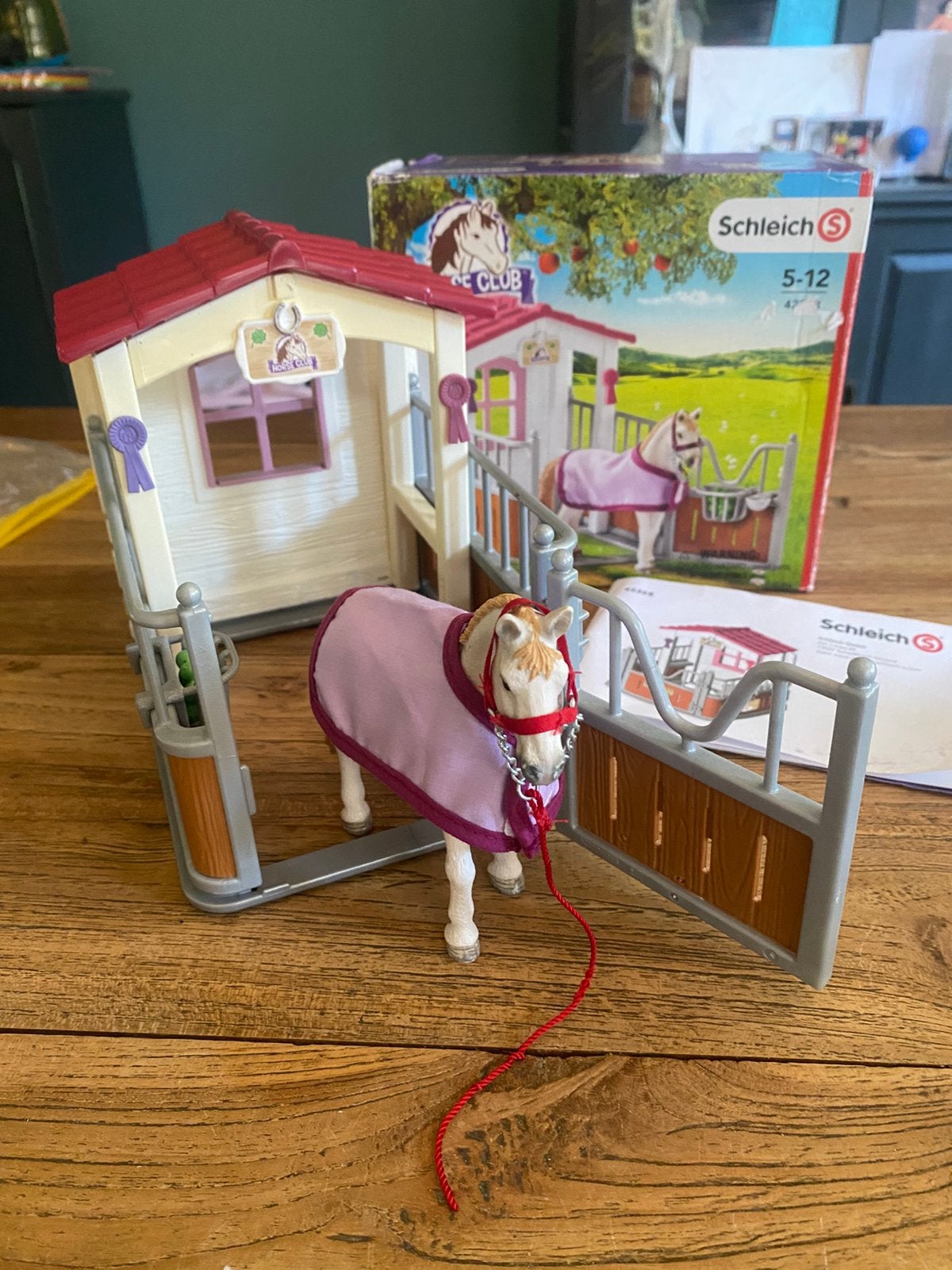 Schleich 42368 stal met paard, Ophalen of Verzenden, Gebruikt, Jongen of Meisje