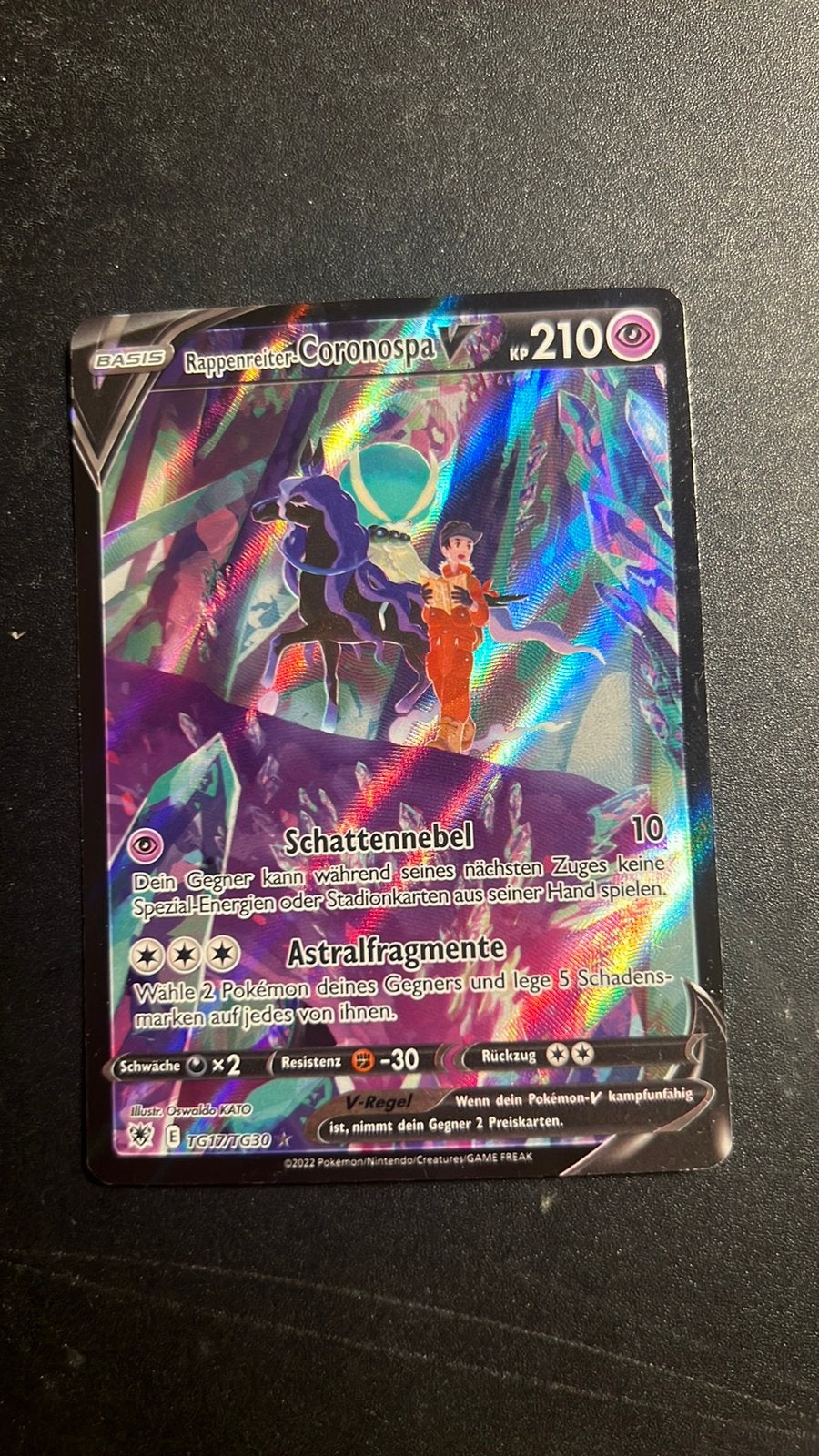 Shadow rider calyrex V TG17/TG30, Ophalen of Verzenden, Zo goed als nieuw