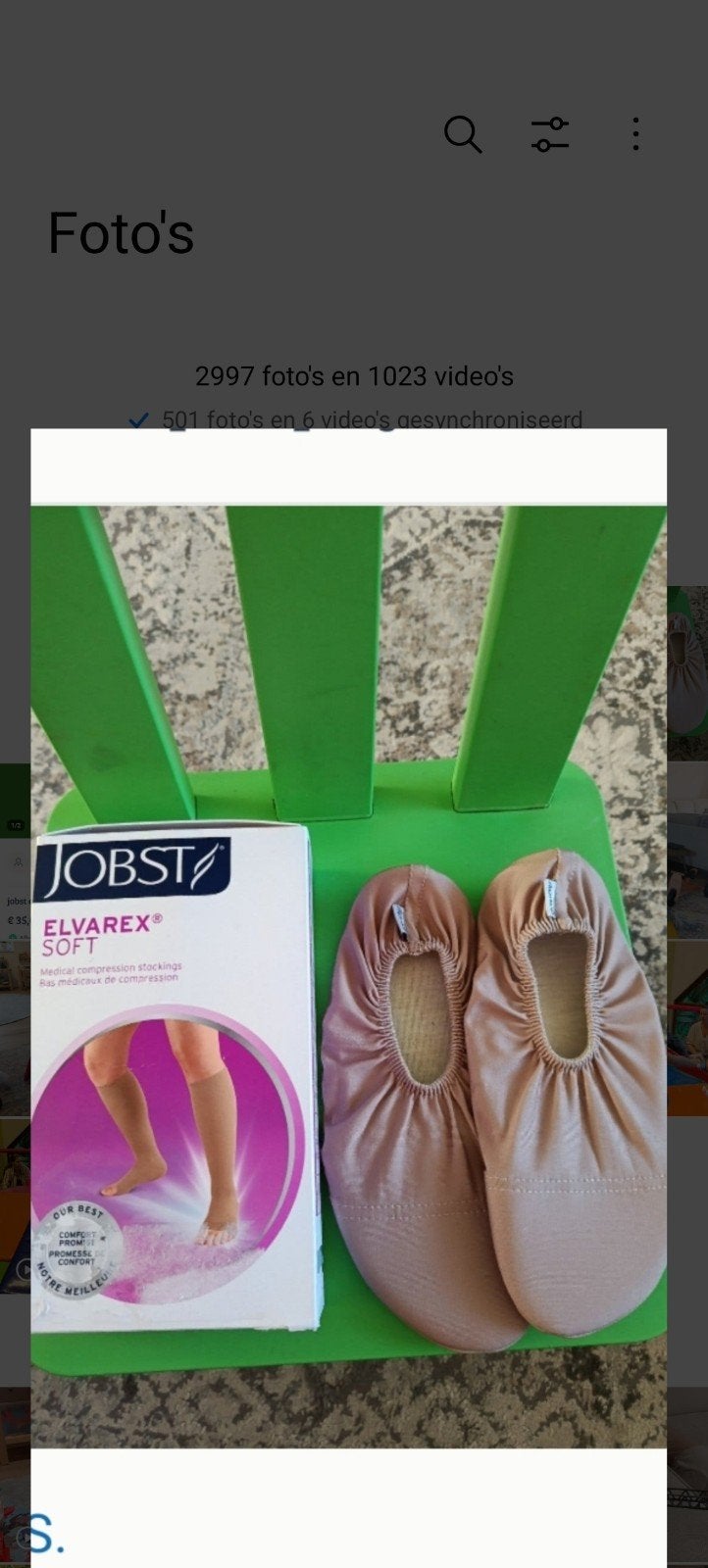 Jobst Elvarex Soft compressiekousen en sleepsokken, Sokken en Kniesokken, Jobst, Beige, Nieuw