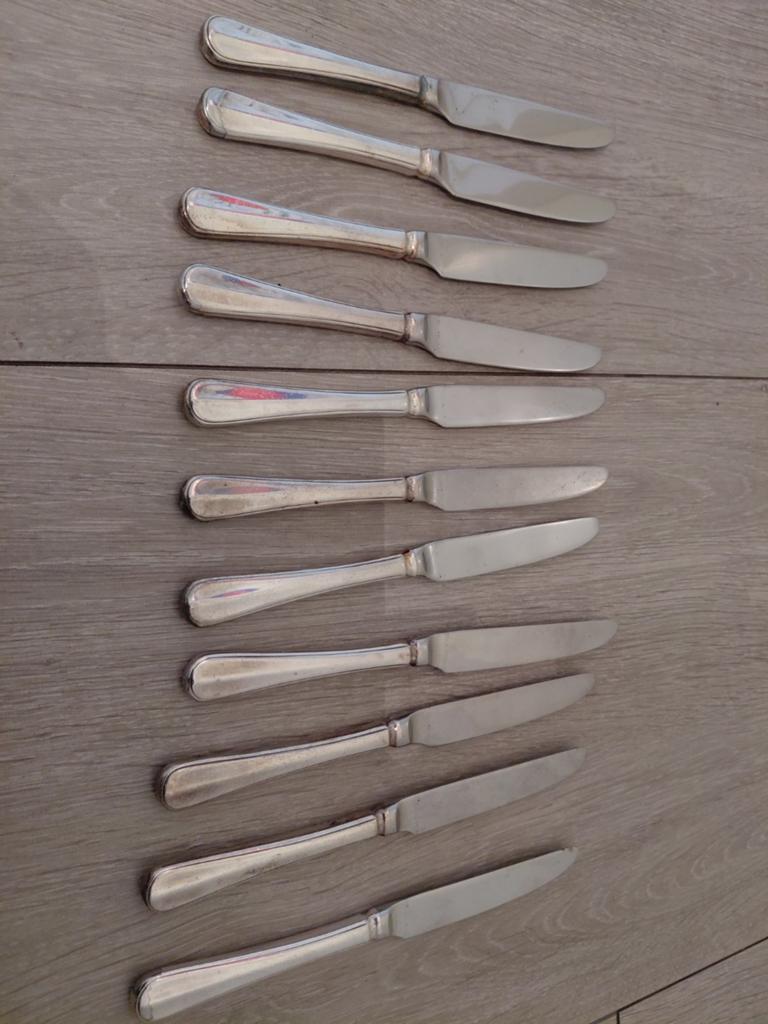 5 fruitmesjes Gerritsen Zilversmeden, Antiek en Kunst, Antiek | Bestek, Ophalen of Verzenden
