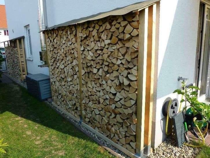 Stapelhulp haardhout | Brandhout rek | 2 stuks staal, Tuin en Terras, Haardhout, Minder dan 3 m³, Ophalen of Verzenden
