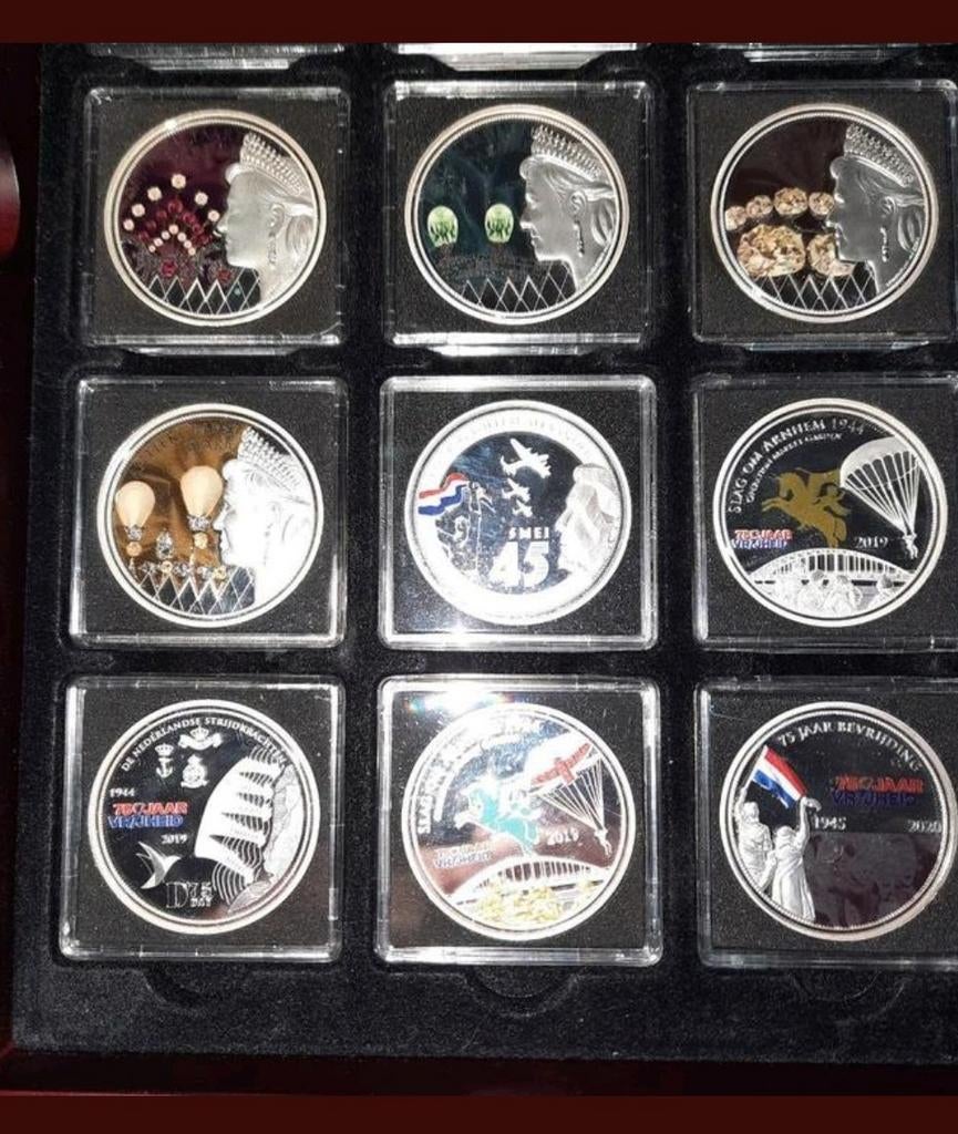 MUNTEN COLLECTIE.S ZILVER ZEGELS DIV AANBOD KIJK ADVT, Postzegels en Munten, Munten | Europa | Euromunten, Overige landen, Overige waardes