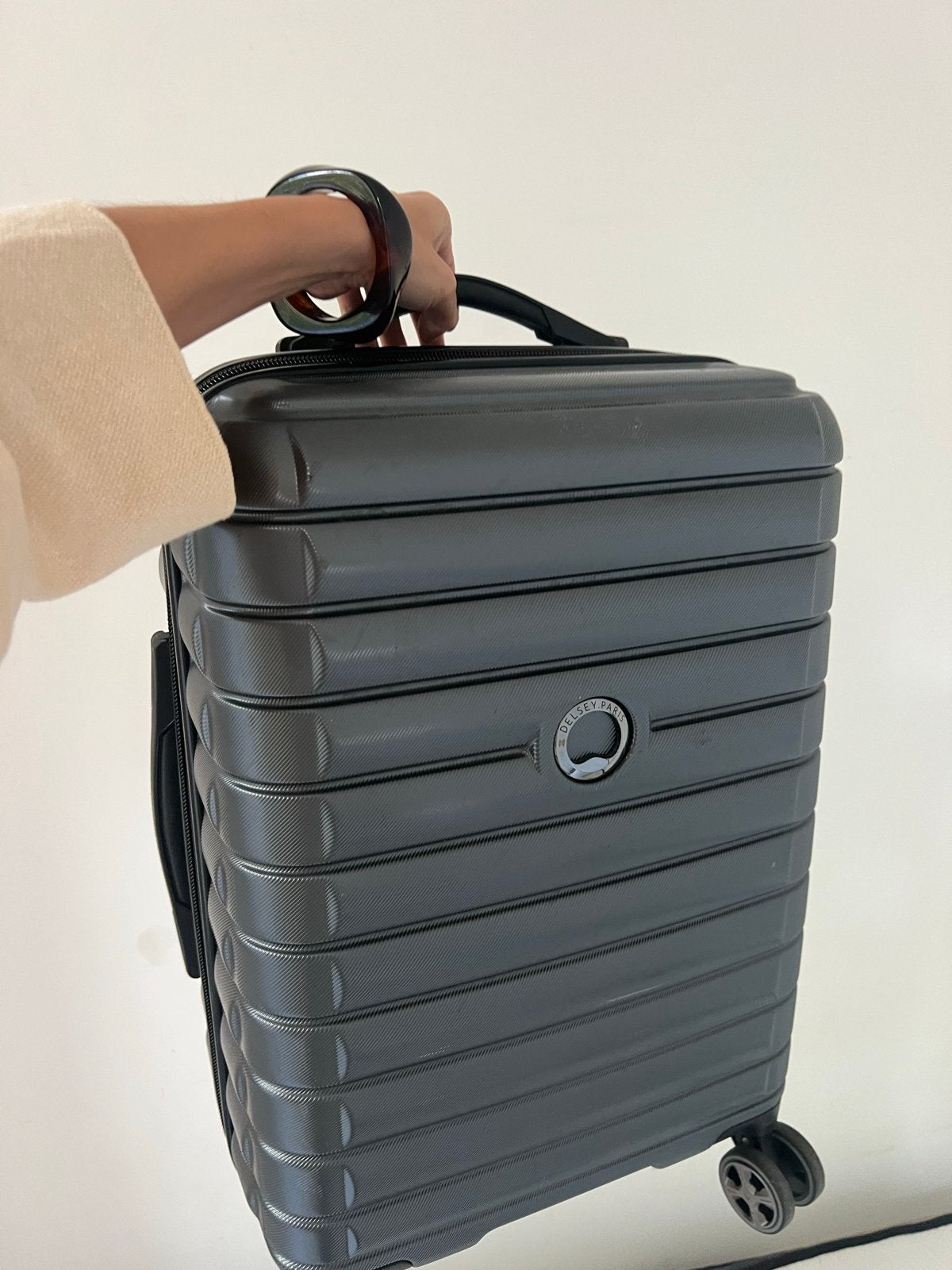 Delsey Paris handbagage koffer - Grijs, Ophalen, 40 tot 60 cm, 20 tot 30 cm, Zo goed als nieuw