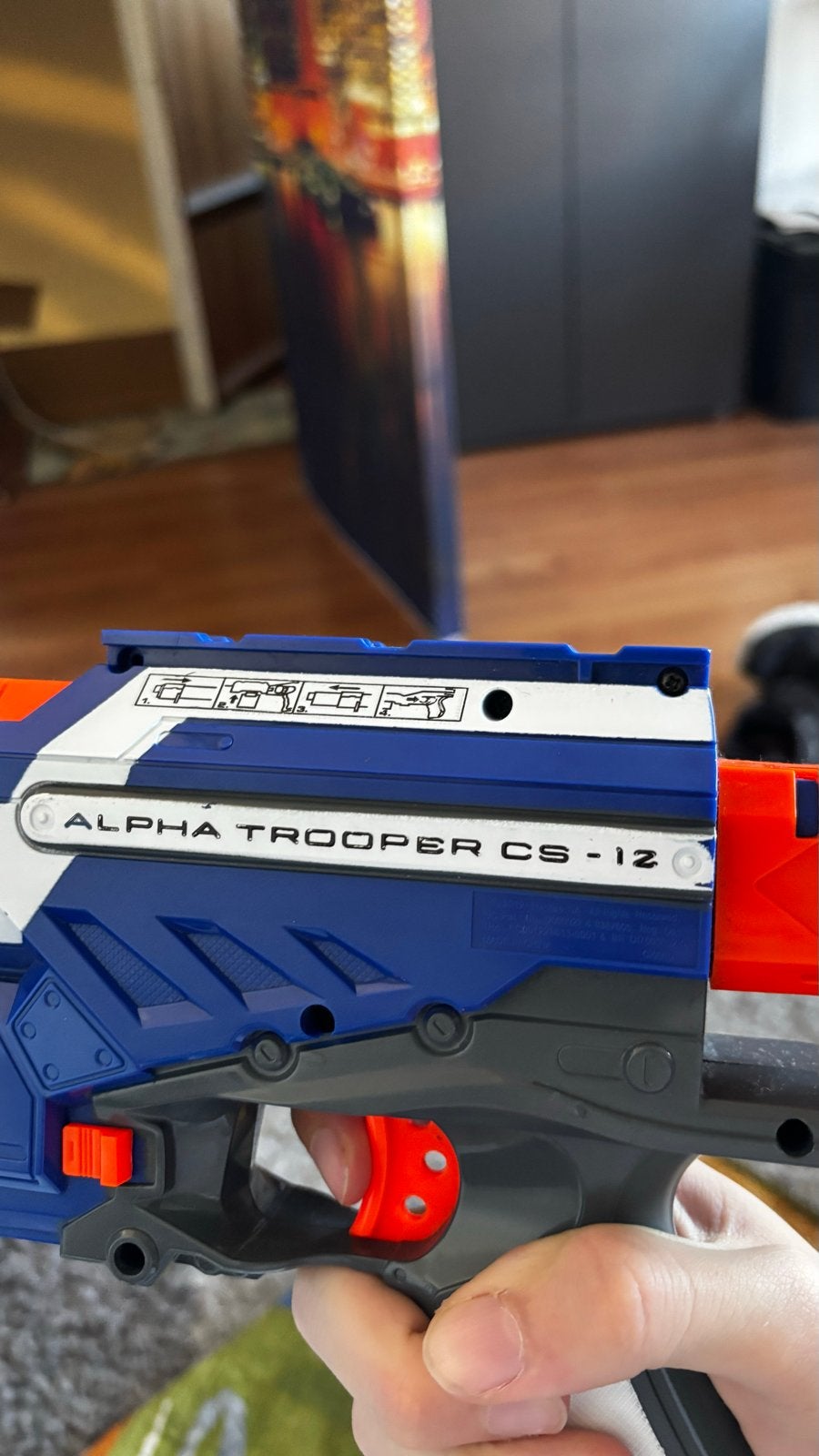Nerf N-Strike Elite Alpha Trooper CS-12 Blaster, Ophalen of Verzenden, Gebruikt, Jongen of Meisje