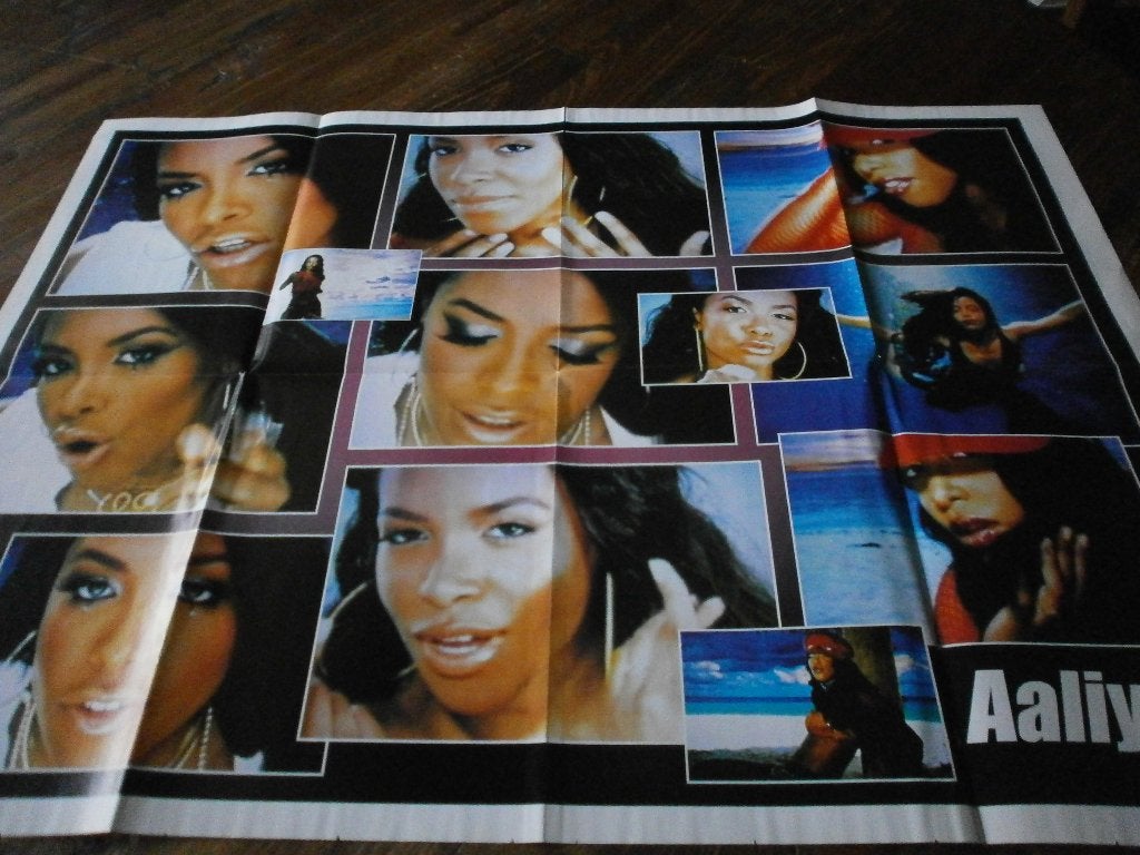 mooie xl poster zero,s     Aaliyah, Verzenden, Zo goed als nieuw, A1 t/m A3, Muziek