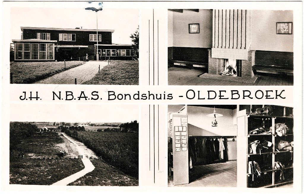 Oldebroek Gld, J.H. N.B.A.S. Bondshuis, gelopen 1943, Verzenden, 1940 tot 1960, Gelopen, Gelderland