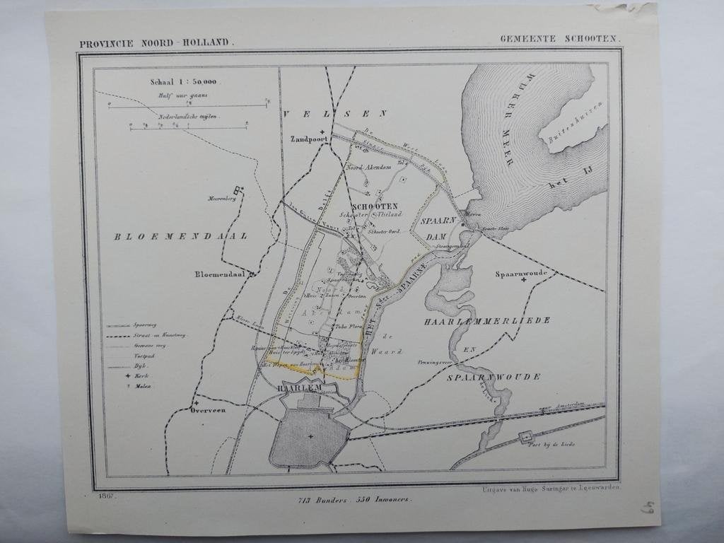 49 / Schooten Haarlem  Spaarnwoude Overveen Bloemendaal, Ophalen of Verzenden