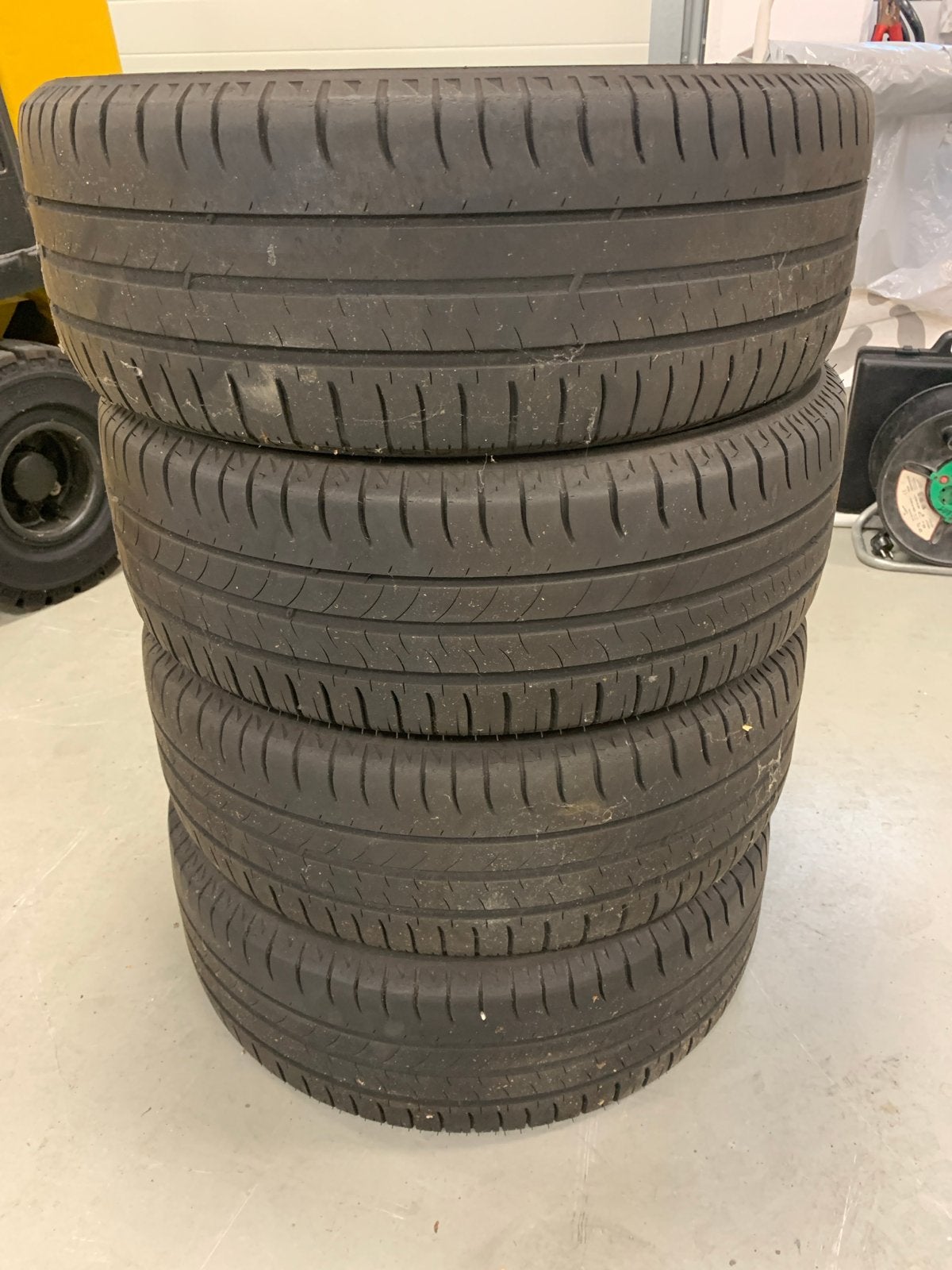 Michelin 195/55 R16 op stalen velgen voor Peugeot en Citroën, Ophalen, Gebruikt