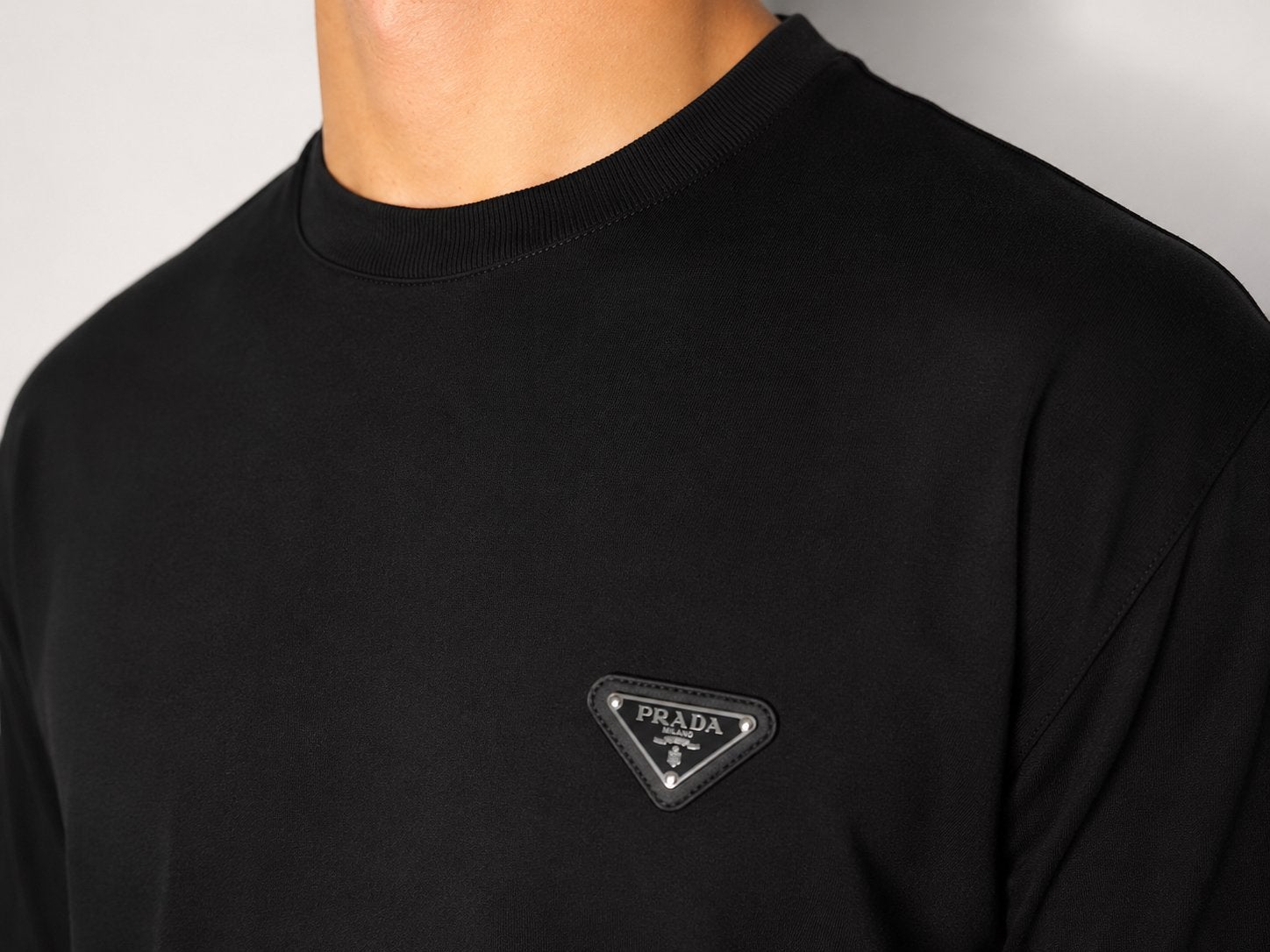 Prada shirt tshirt zwart polo, Ophalen of Verzenden, Zo goed als nieuw, Zwart