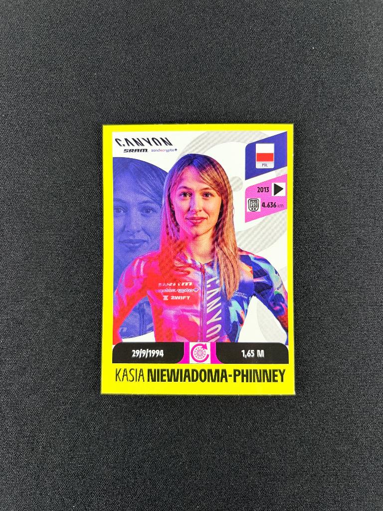 Kasia Niewiadoma Phinney Panini Tour de France 2026 Sticker, Verzenden, Zo goed als nieuw, Overige sporten, Poster, Plaatje of Sticker