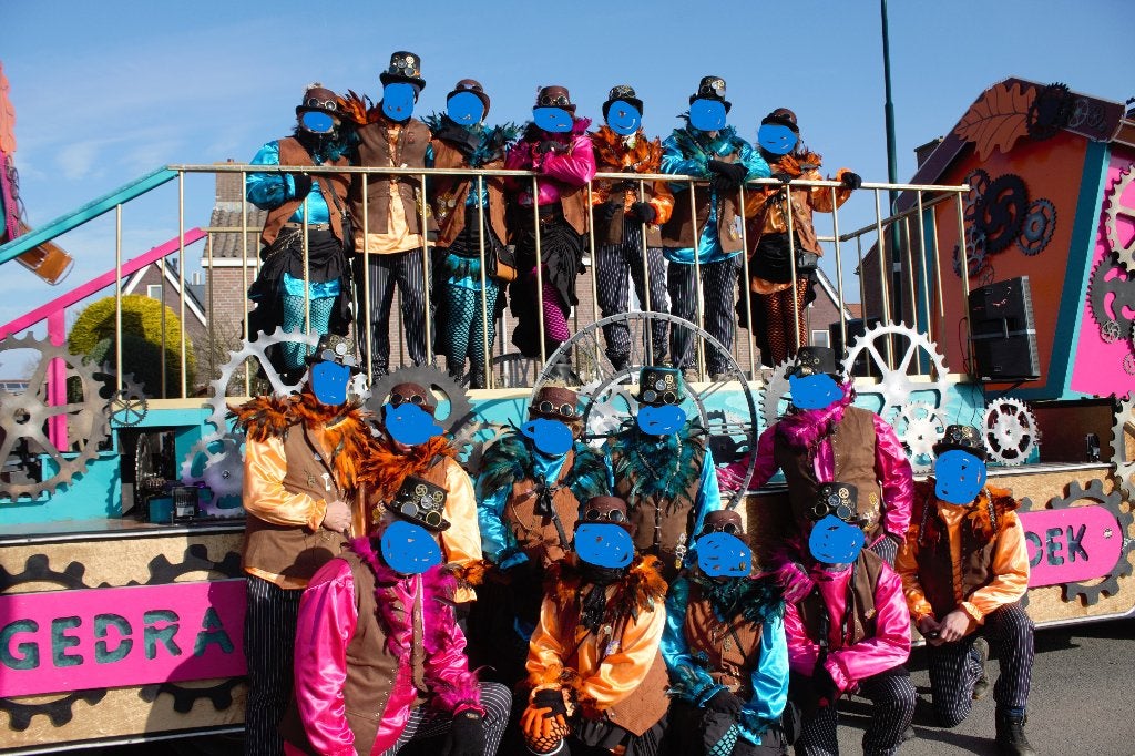 Fleurige kleding met steampunk accenten, Ophalen of Verzenden, Gedragen, Carnaval, Kleding